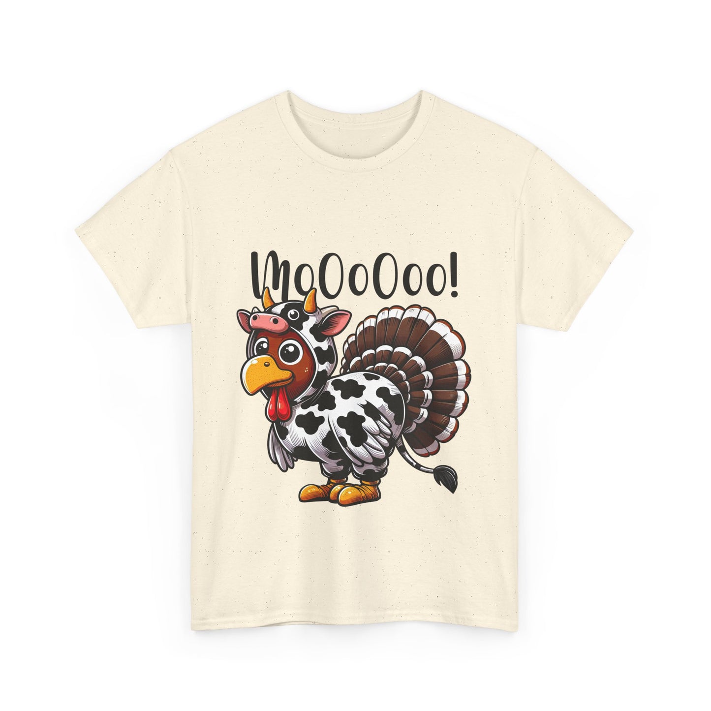 Turkey Moo T-Shirt - Funny Thanksgiving Cow Costume Tee