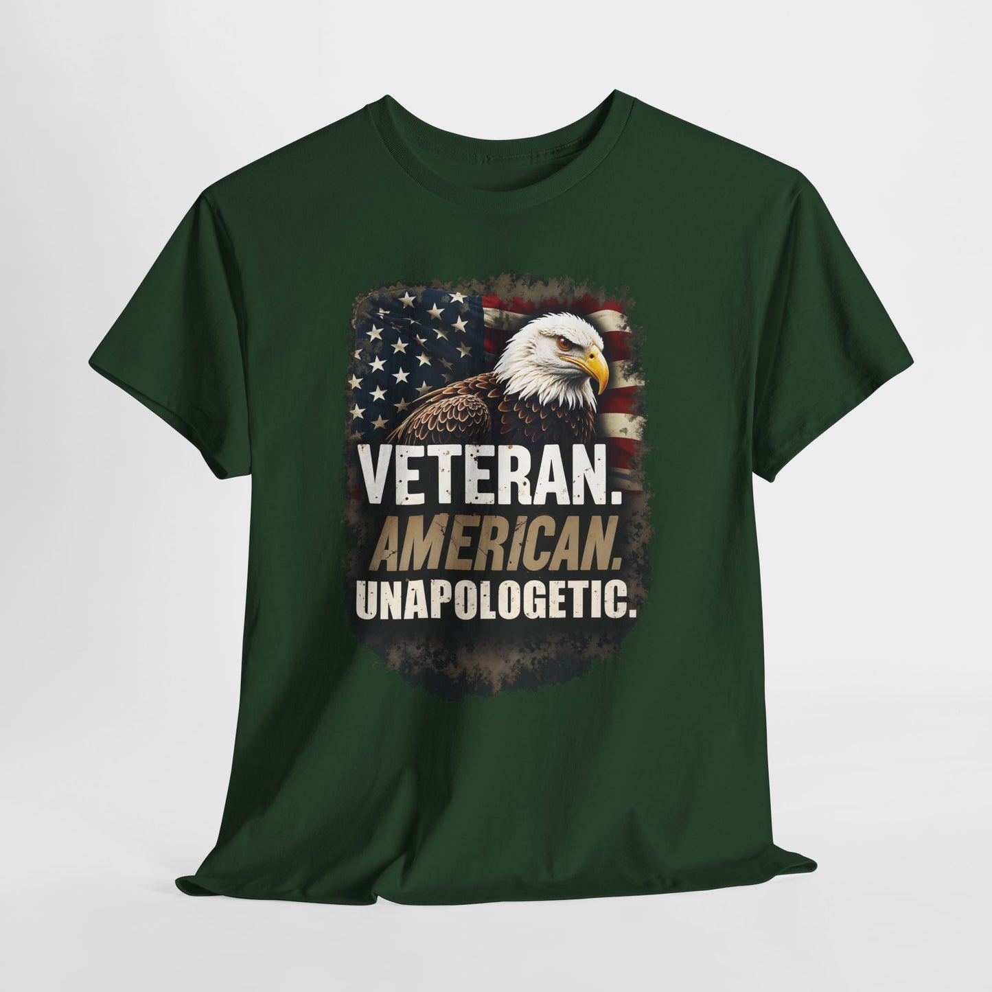 American Bold Veteran T-Shirt - Patriotic Military USA Pride Tee