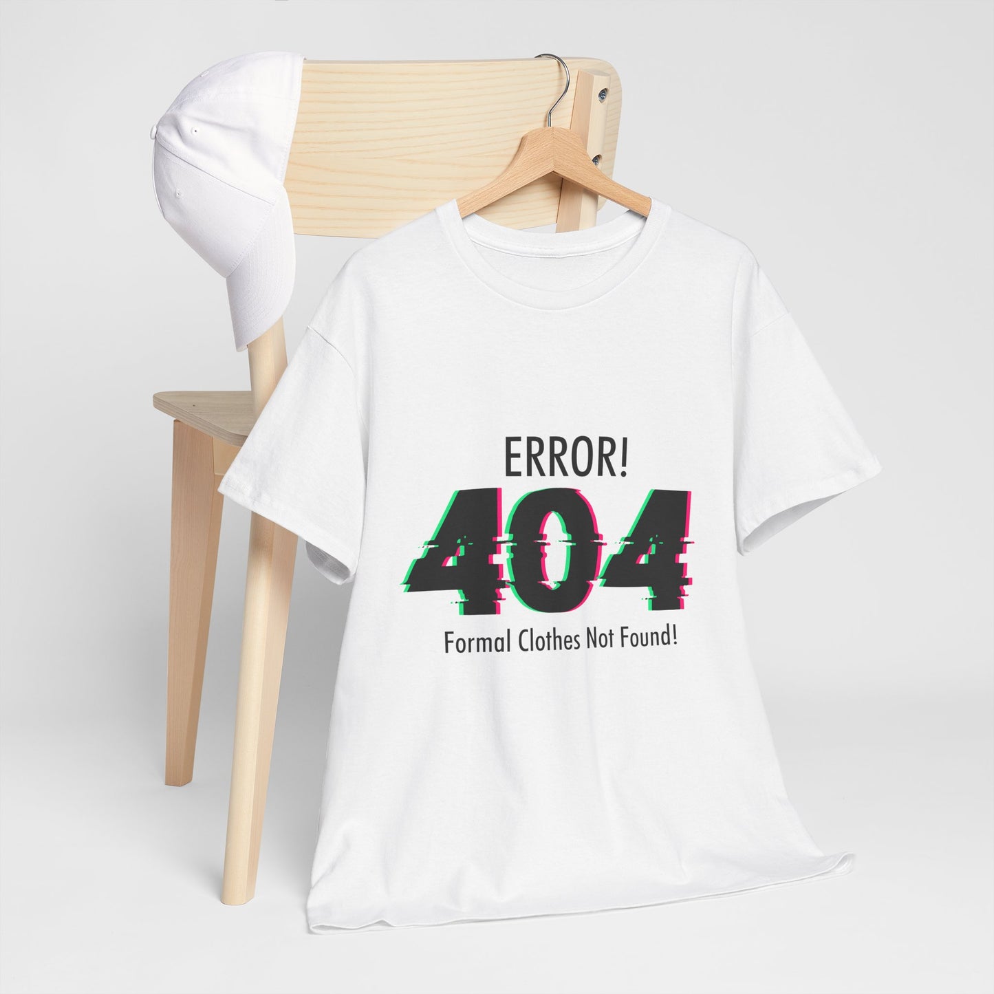 404 Error T-Shirt - Formal Clothes Not Found Glitch