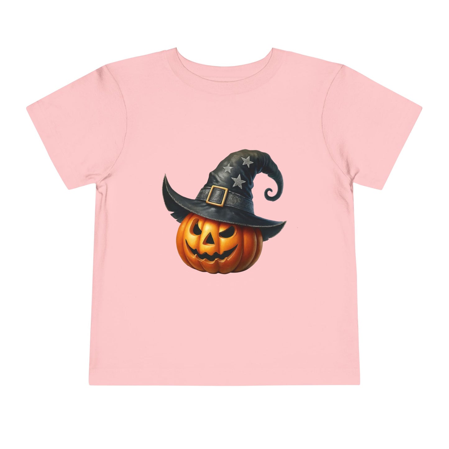 Witch Hat Pumpkin Kids T-Shirt - Smiling Jack O' Lantern Toddler Tee