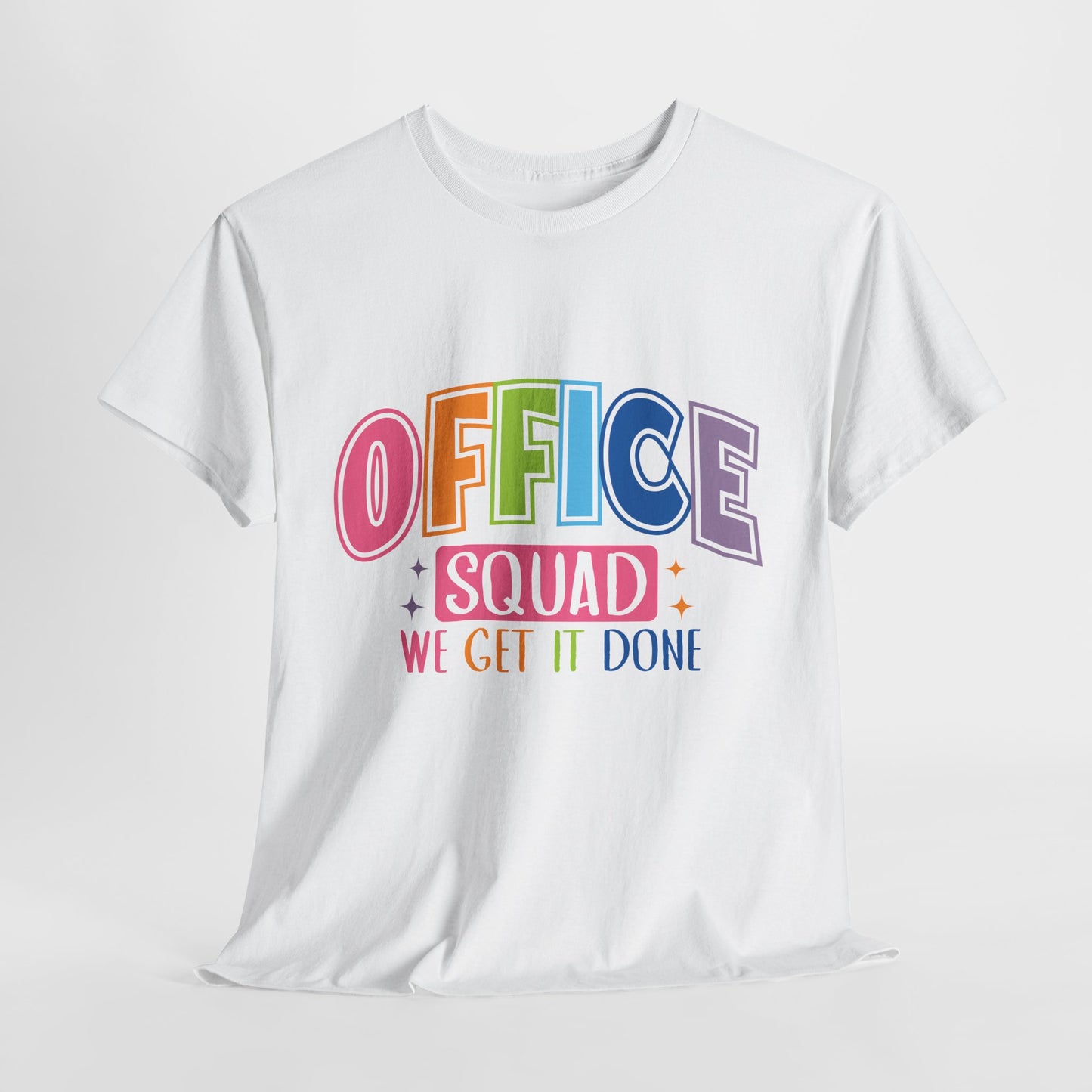 Office Squad Shirt - Colorful Team Admin Tee for Secretaries & School Staff, Funny Office Teamwork Shirt, We Get It Done Gift