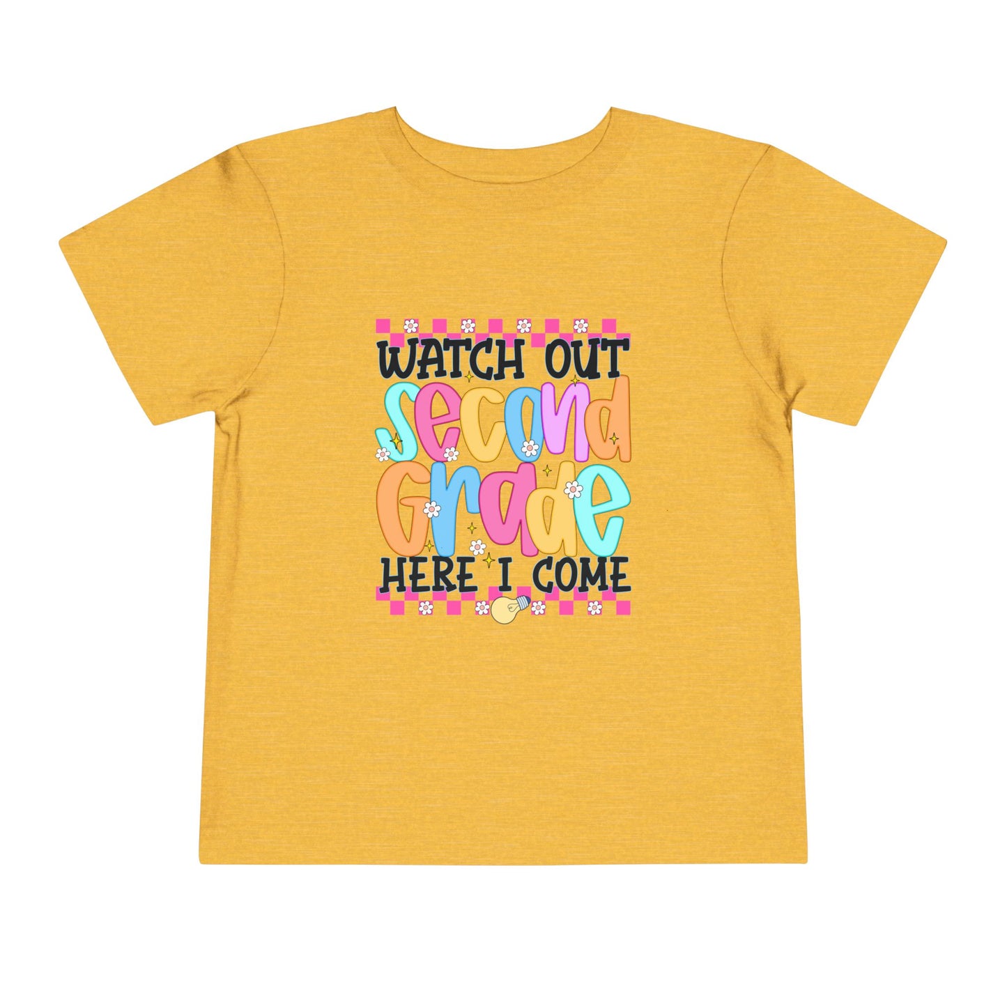 Watch Out Second Grade Shirt - Colorful Back to School Tee for Kids, 2nd Grade Here I Come Shirt, Funny First Day Outfit Idea