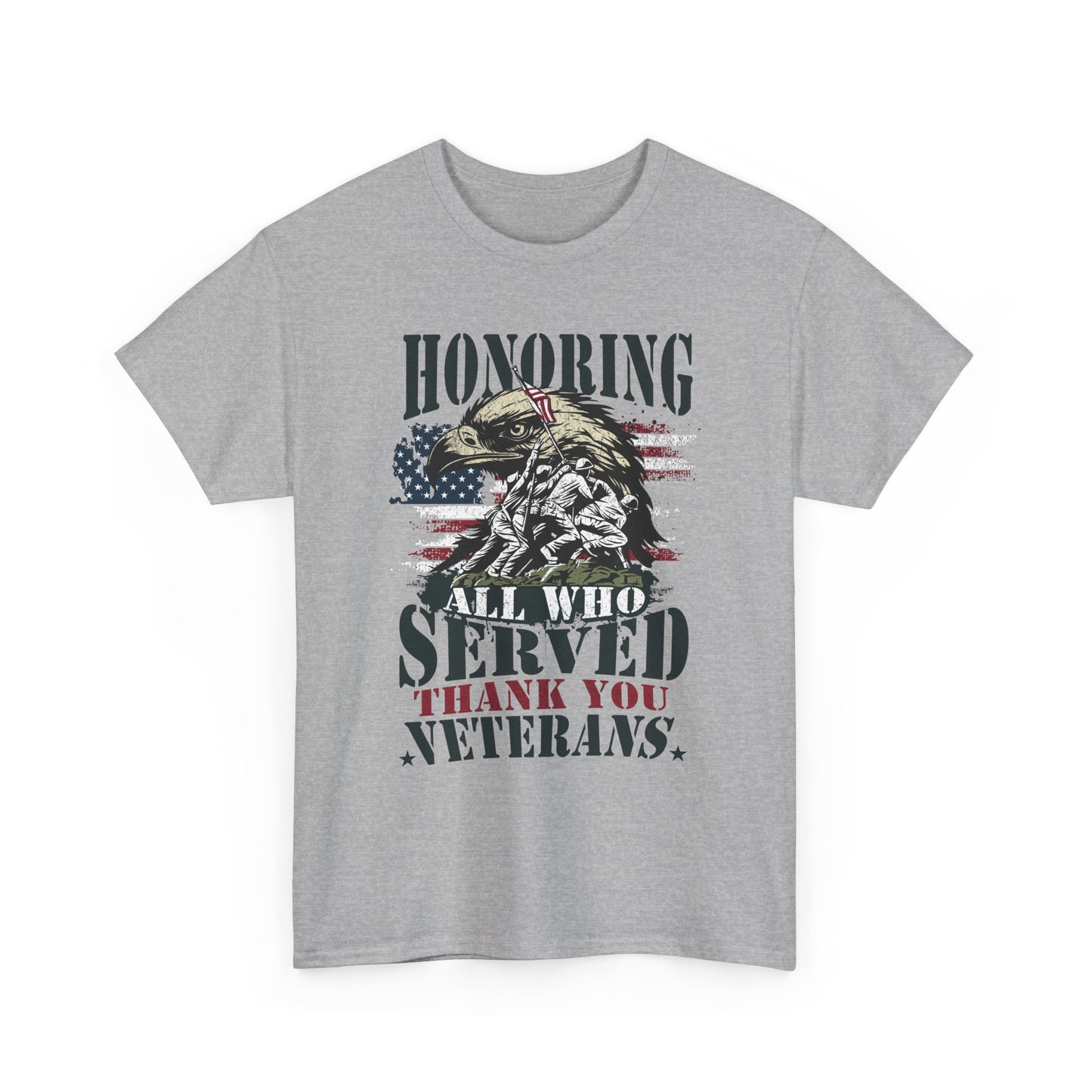 Thank You Veterans T-Shirt - Eagle, Flag & Iwo Jima Tribute Tee