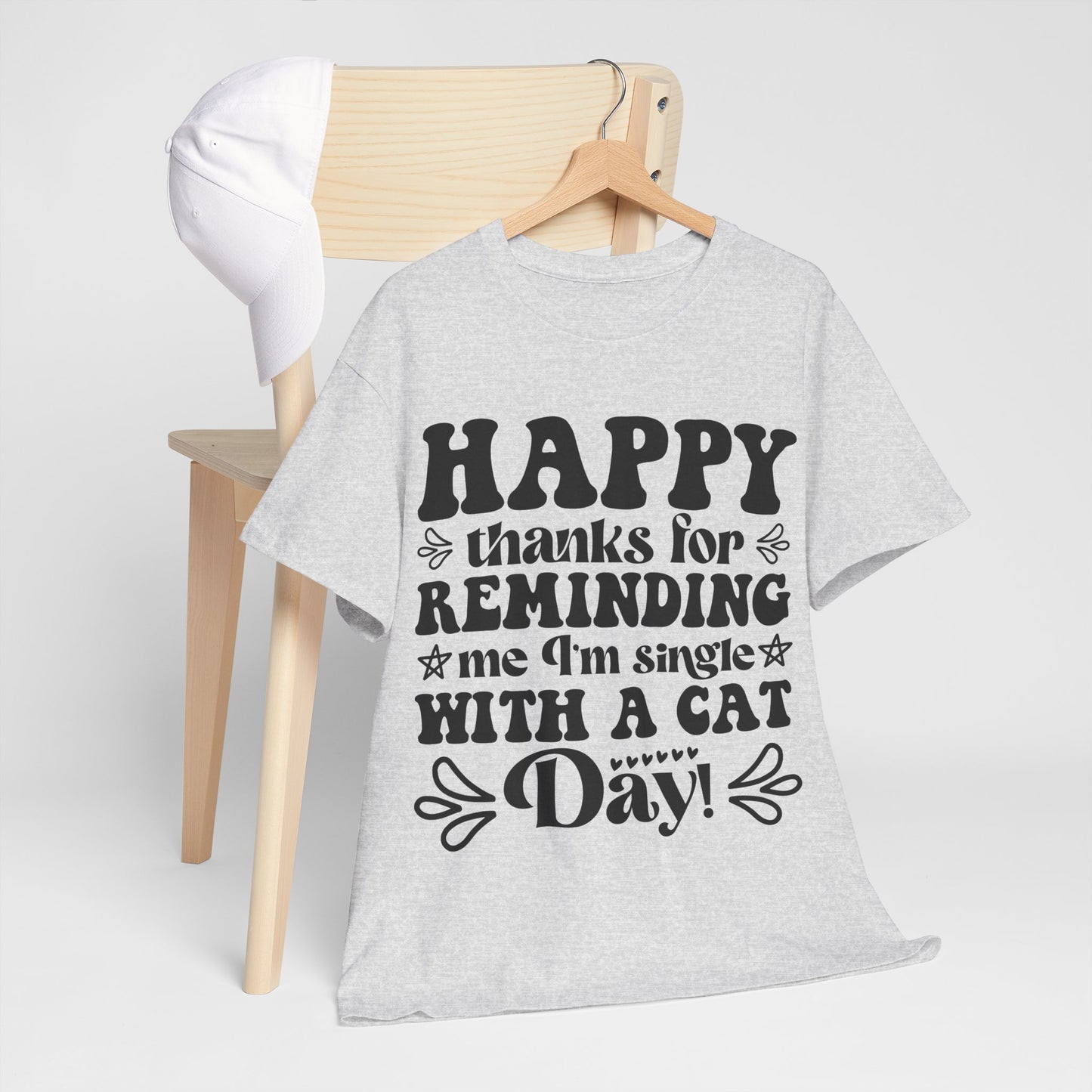 Cattitude Cat T-Shirt - Minimalist Sassy Line Art Tee