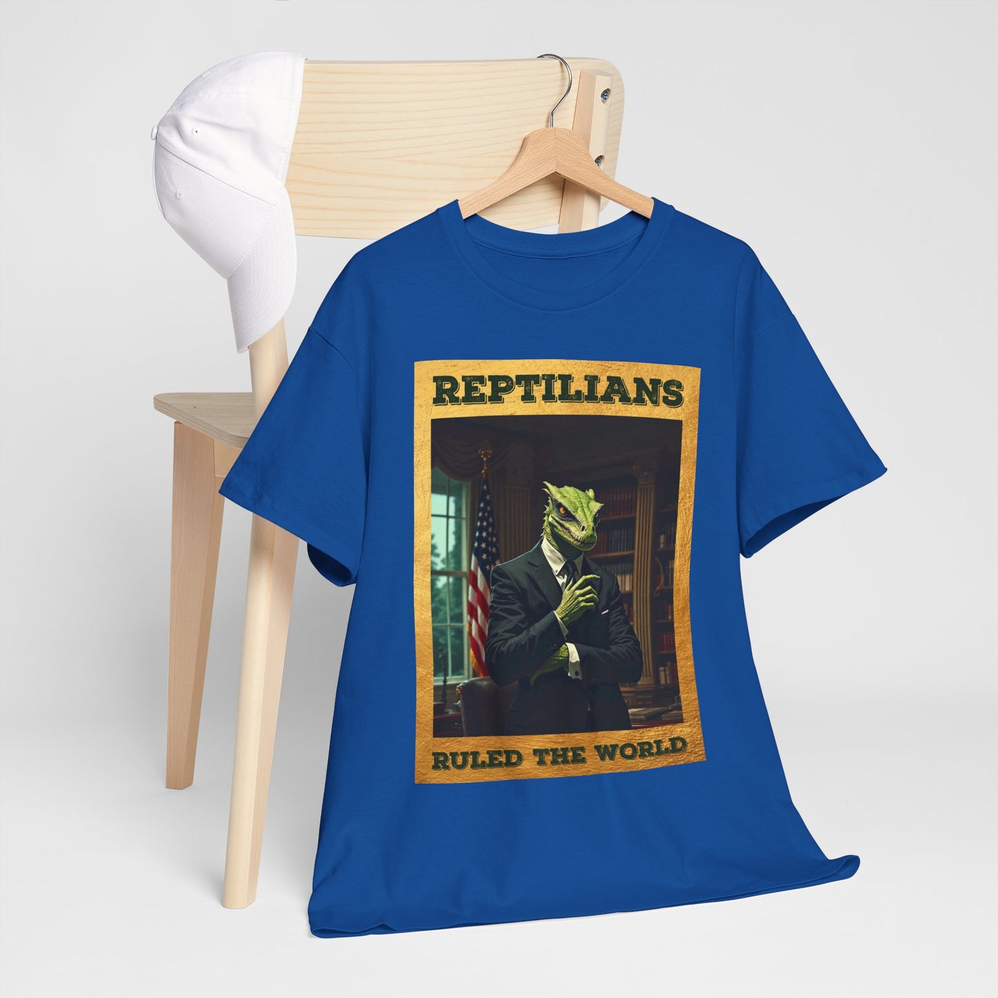 Reptilians Ruled the World Shirt - Reptilian Meme Satire Tee