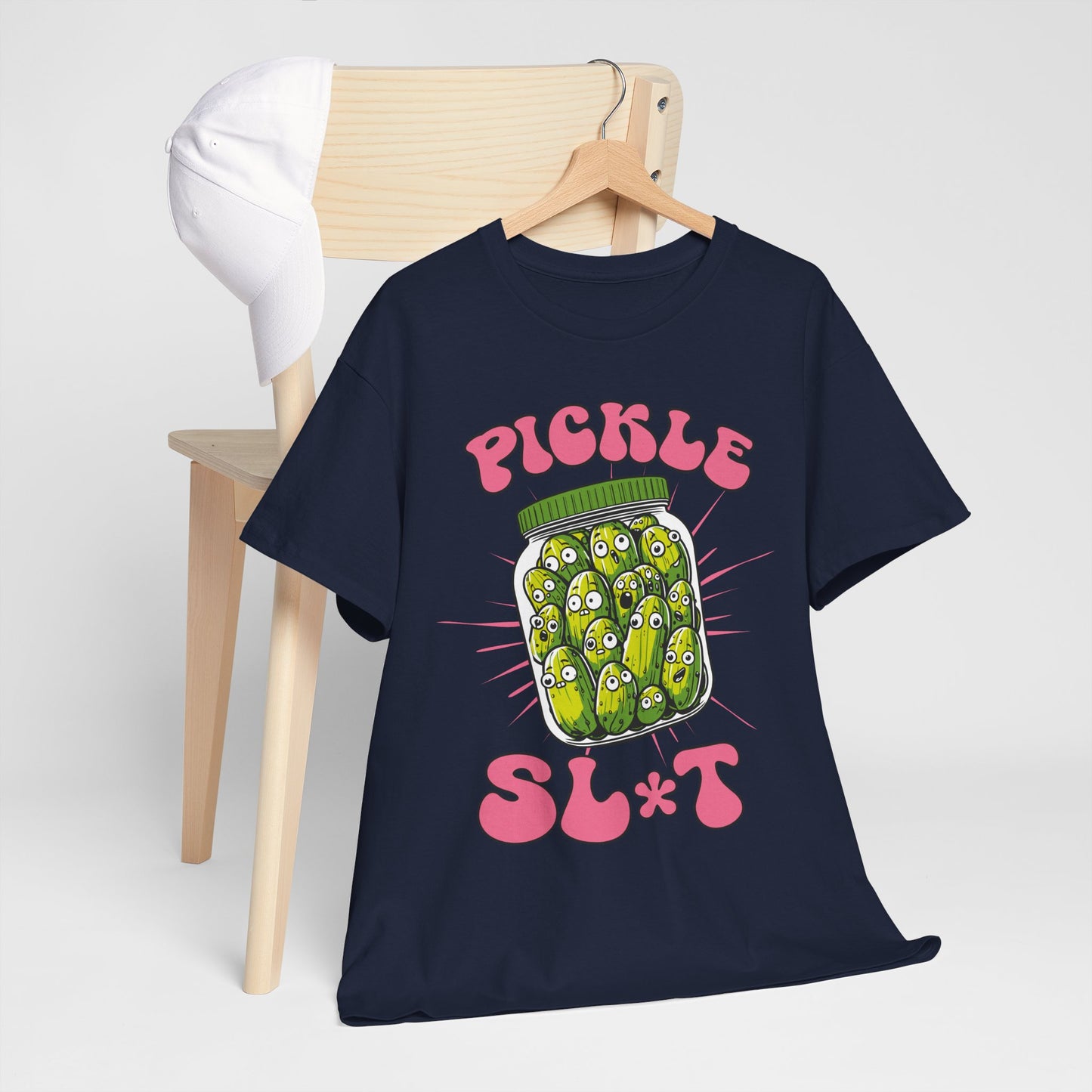 Pickle Lover Funny Shirt - Spicy Pickle Jar Graphic Tee for Women, Sarcastic Adult Humor Gift, Foodie Party T-Shirt