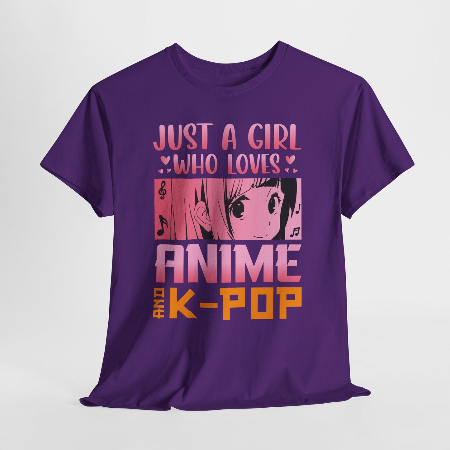 Just a Girl Who Loves Anime and K-Pop Shirt - Kawaii Manga Tee