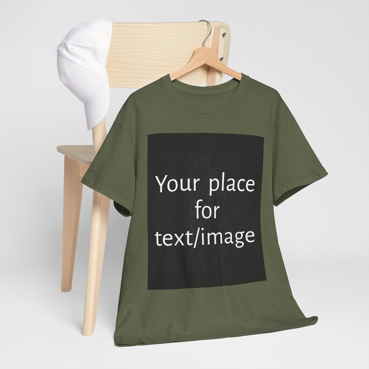 Machen Sie es zu Ihrem – Individuelles T-Shirt mit Vorder- und Rückseite | Personalisiertes T-Shirt für Fotos, Text oder Logos – Ihre Kunst, Ihr T-Shirt