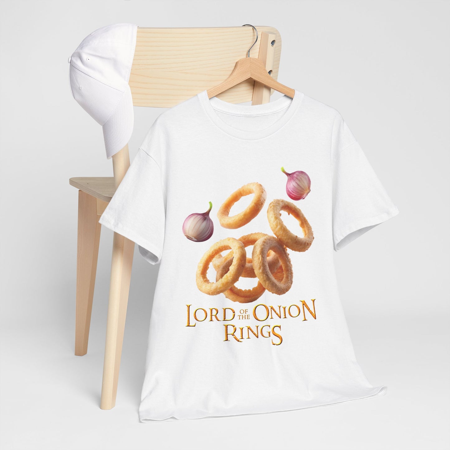 Lord of the Onion Rings - Funny Food & Fantasy Parody T-Shirt