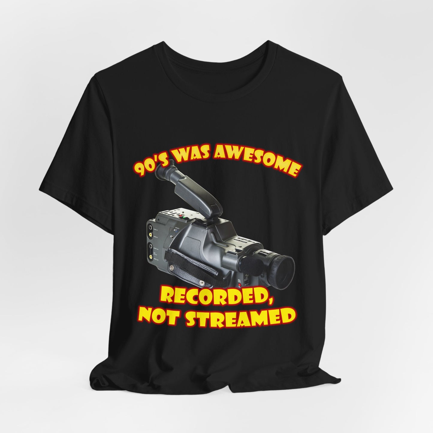 Aufgenommenes, nicht gestreamtes T-Shirt – 90er-Jahre-Camcorder-T-Shirt