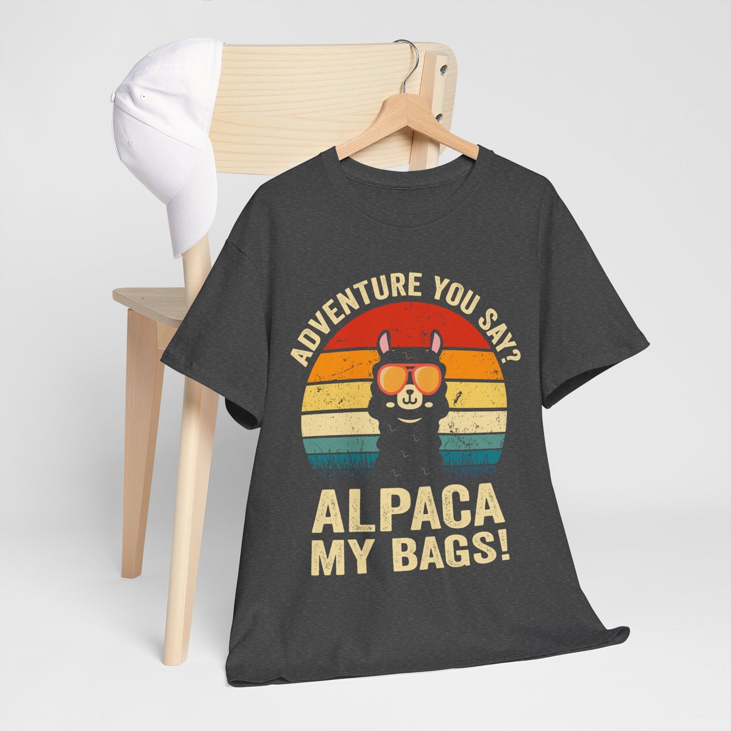 Alpaca My Bags T-Shirt - Funny Llama Travel Retro Sunset Tee