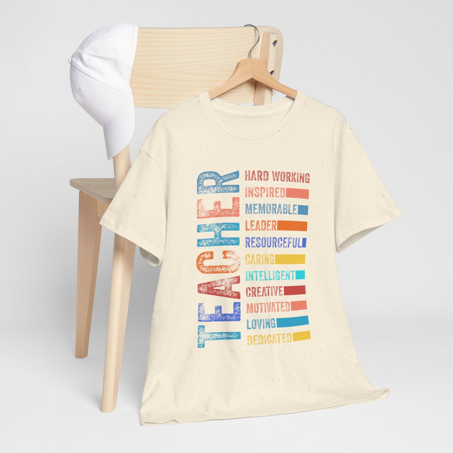TEACHER Acronym Shirt - Colorful Back to School Gift for Teachers, Appreciation Tee, Educator Staff T-Shirt