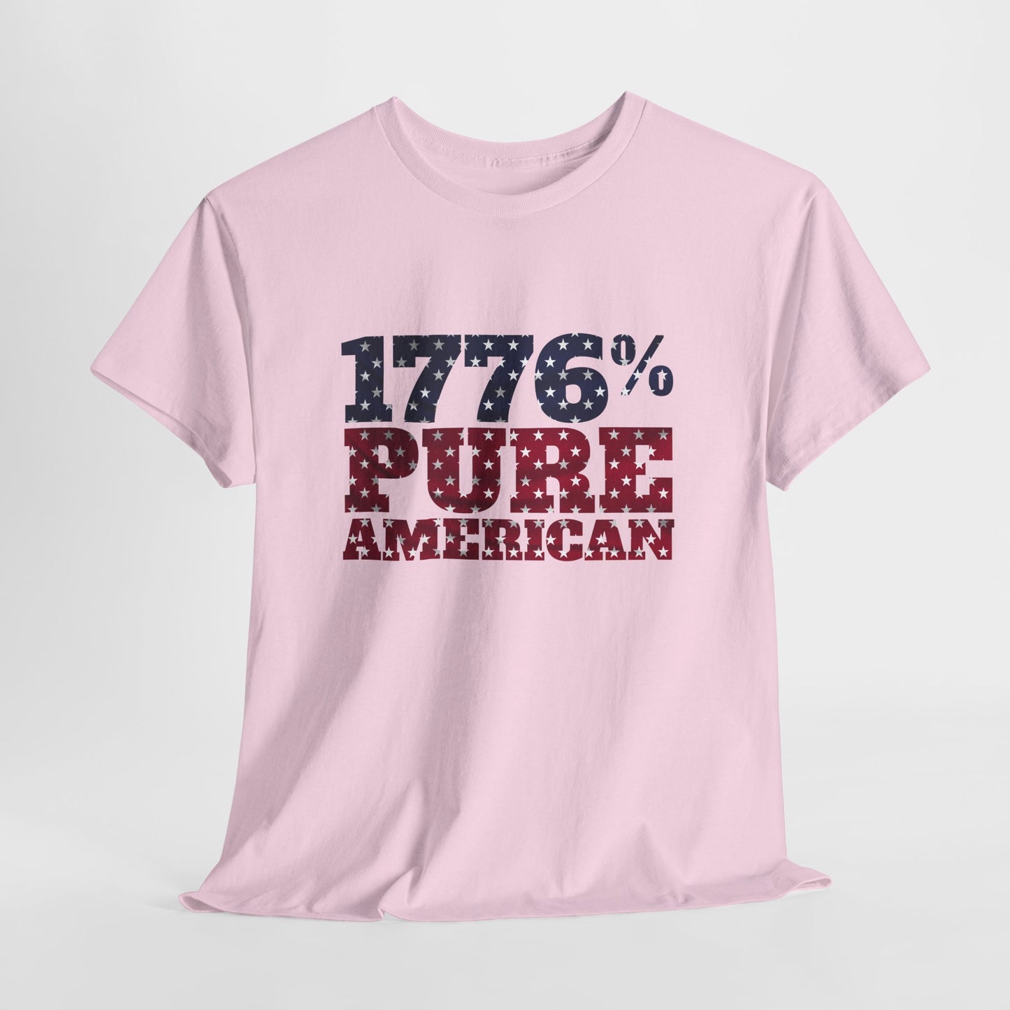 1776 Pure American T-Shirt - Vintage Patriotic USA 4th of July Tee