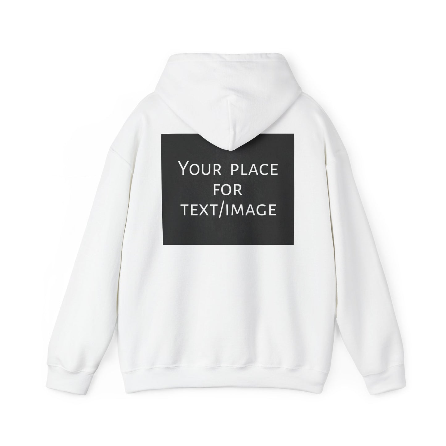 Bluza z kapturem z nadrukiem z przodu i/lub z tyłu – spersonalizowana bluza z tekstem lub obrazem, wyjątkowy prezent, spersonalizowana bluza unisex z kapturem na imprezy, logo i nie tylko