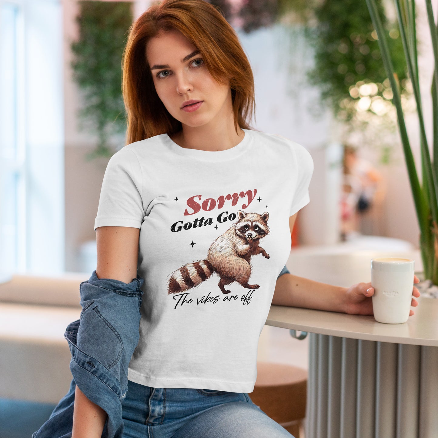 Sorry Raccoon T-Shirt - Cute Awkward Apology Tee