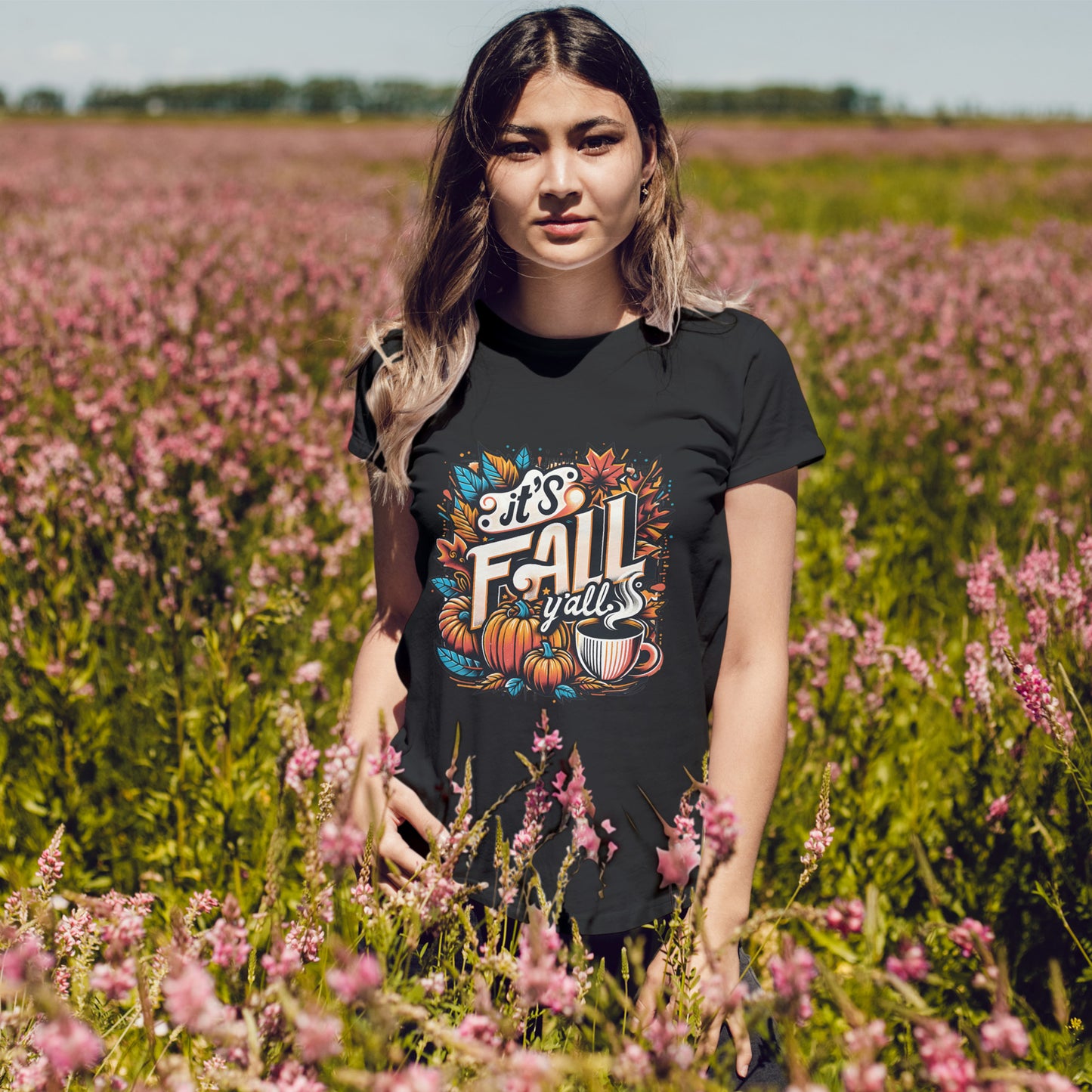 It’s Fall Y’all T-Shirt - Pumpkin Spice Autumn Coffee Lover Tee
