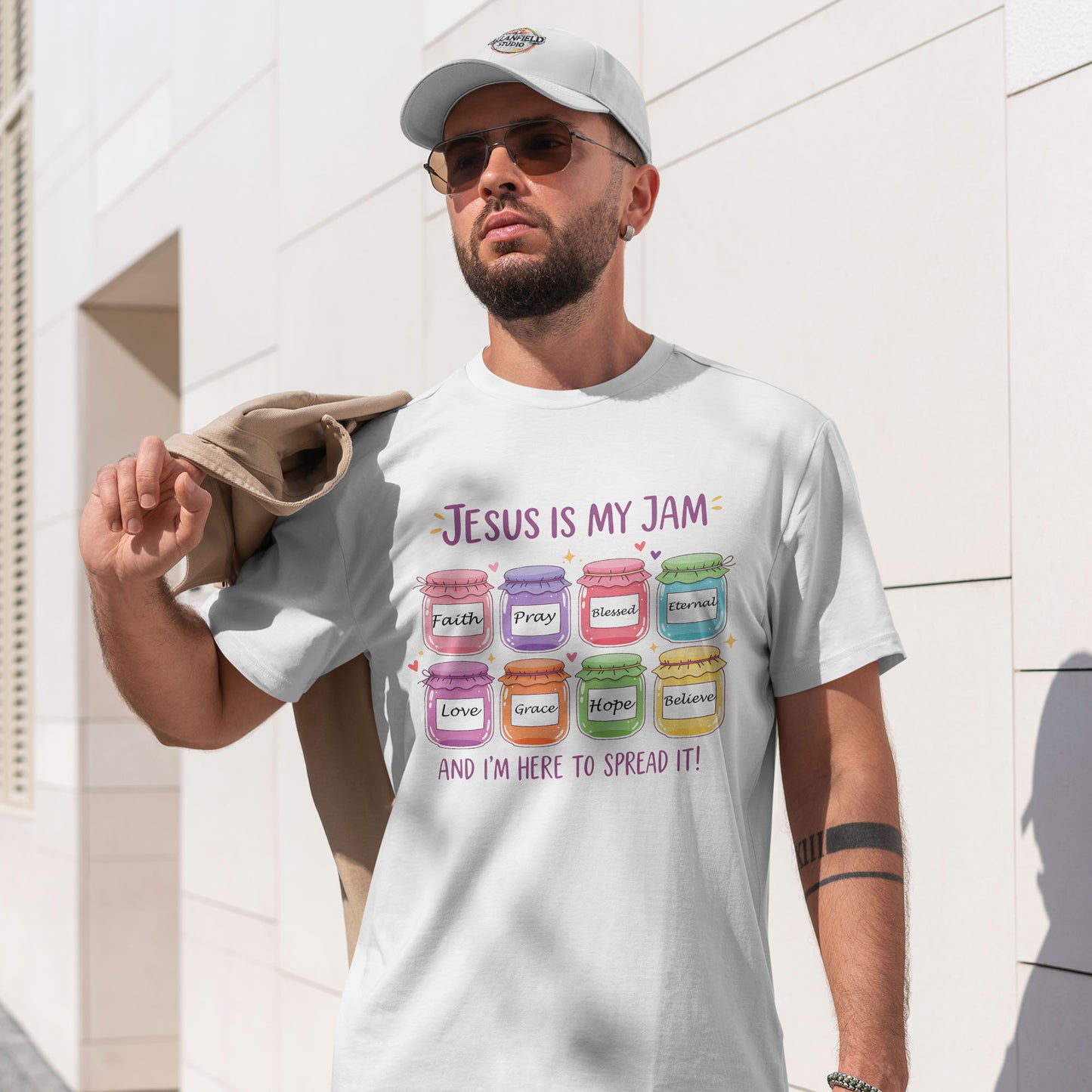 Jesus Is My Jam Shirt - Cute Christian Pun T-Shirt, Faith and Love Graphic Tee, Religious Humor Gift for Women & Men