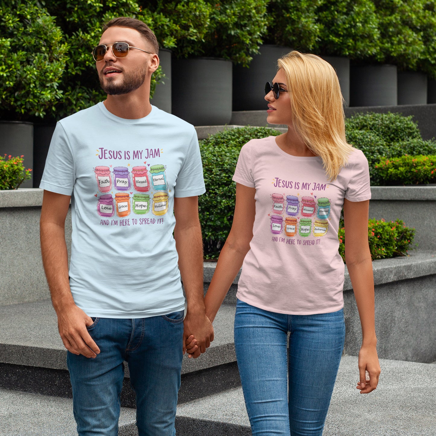 Jesus Is My Jam Shirt - Cute Christian Pun T-Shirt, Faith and Love Graphic Tee, Religious Humor Gift for Women & Men