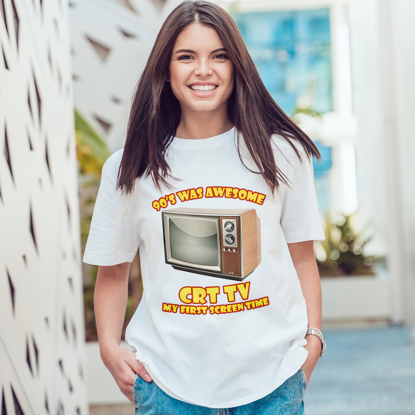 My First Screen Time T-Shirt - Retro CRT TV 90s Tee