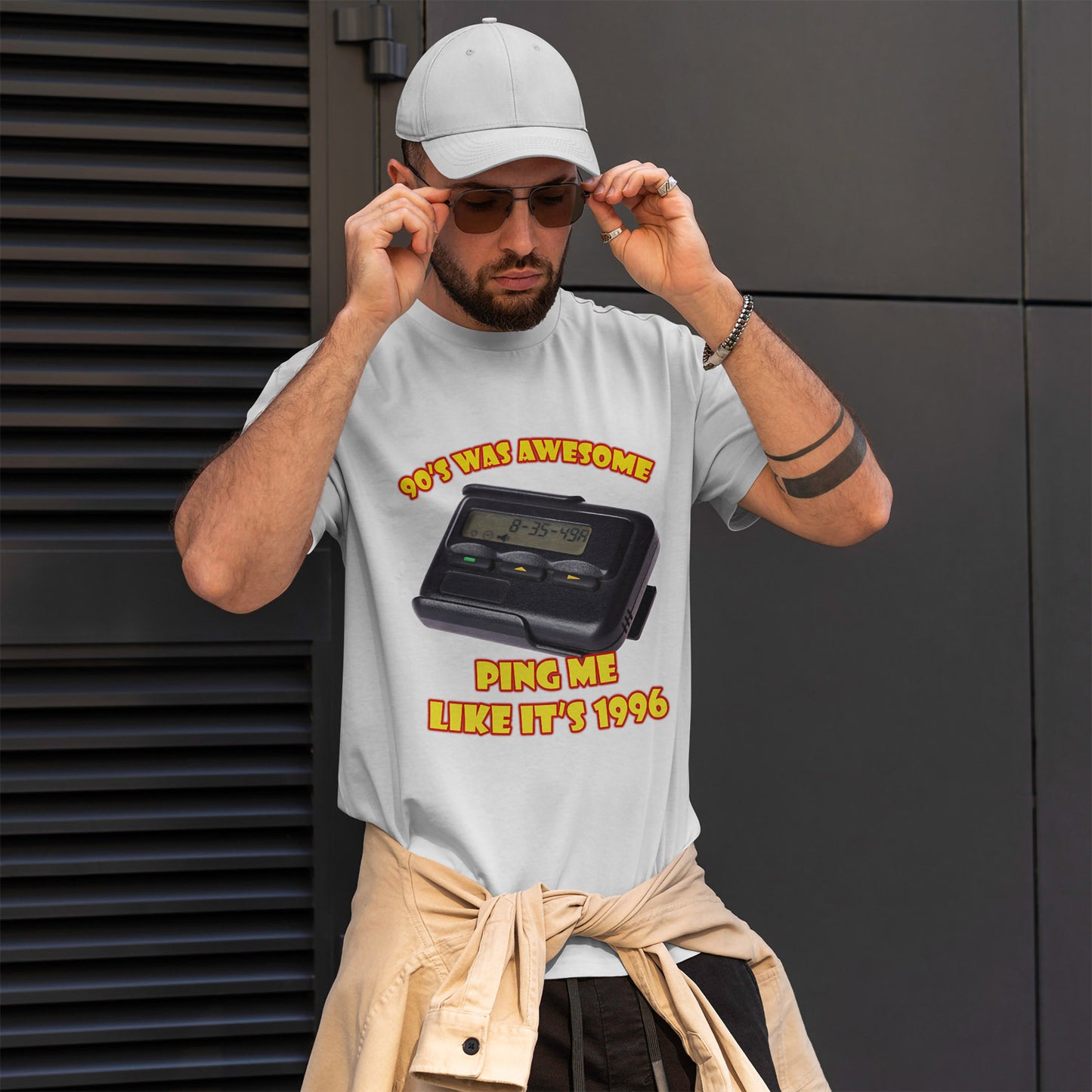 Ping Me Like It's 1996 T-Shirt - Retro Pager Tee