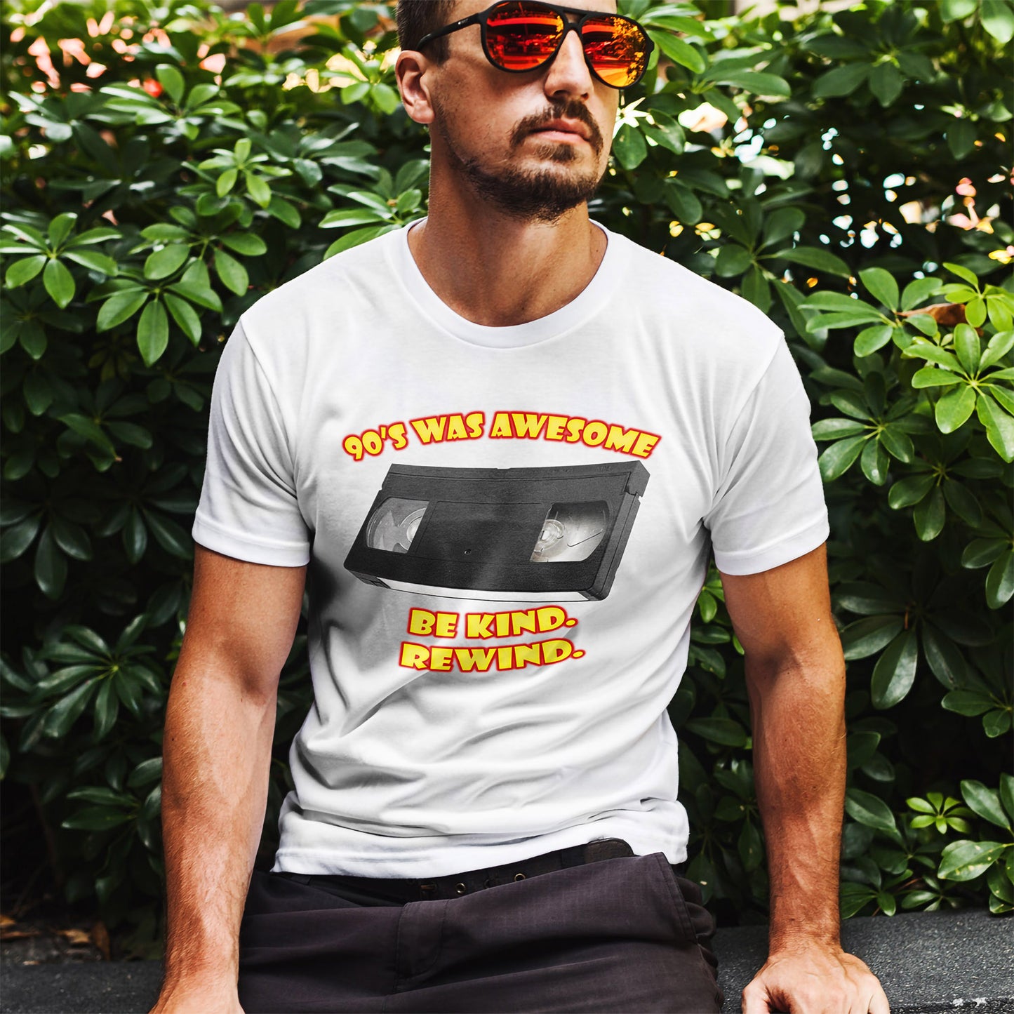 Be Kind Rewind T-Shirt - Retro VHS 90s Tee