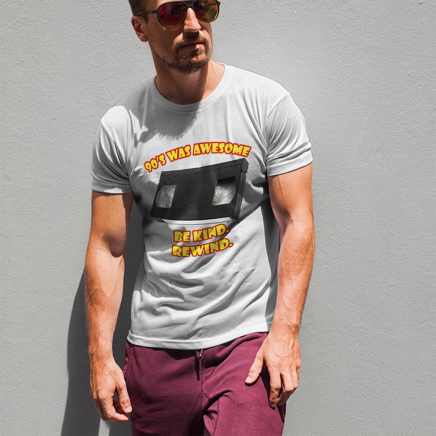 Be Kind Rewind T-Shirt - Retro VHS 90s Tee