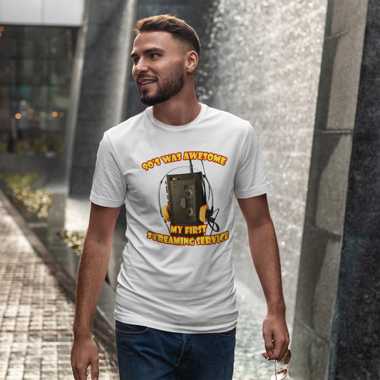 My First Streaming Service T-Shirt - Retro Cassette Player