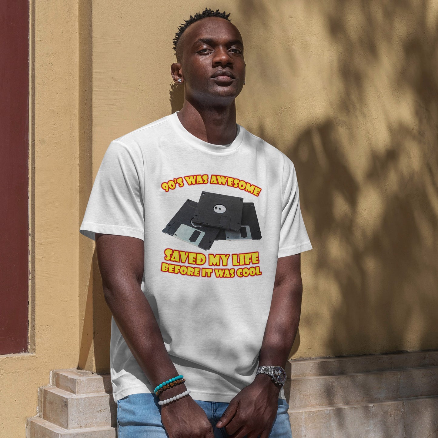 T-Shirt „Rettete mein Leben, bevor es cool war“ – Retro-Diskette
