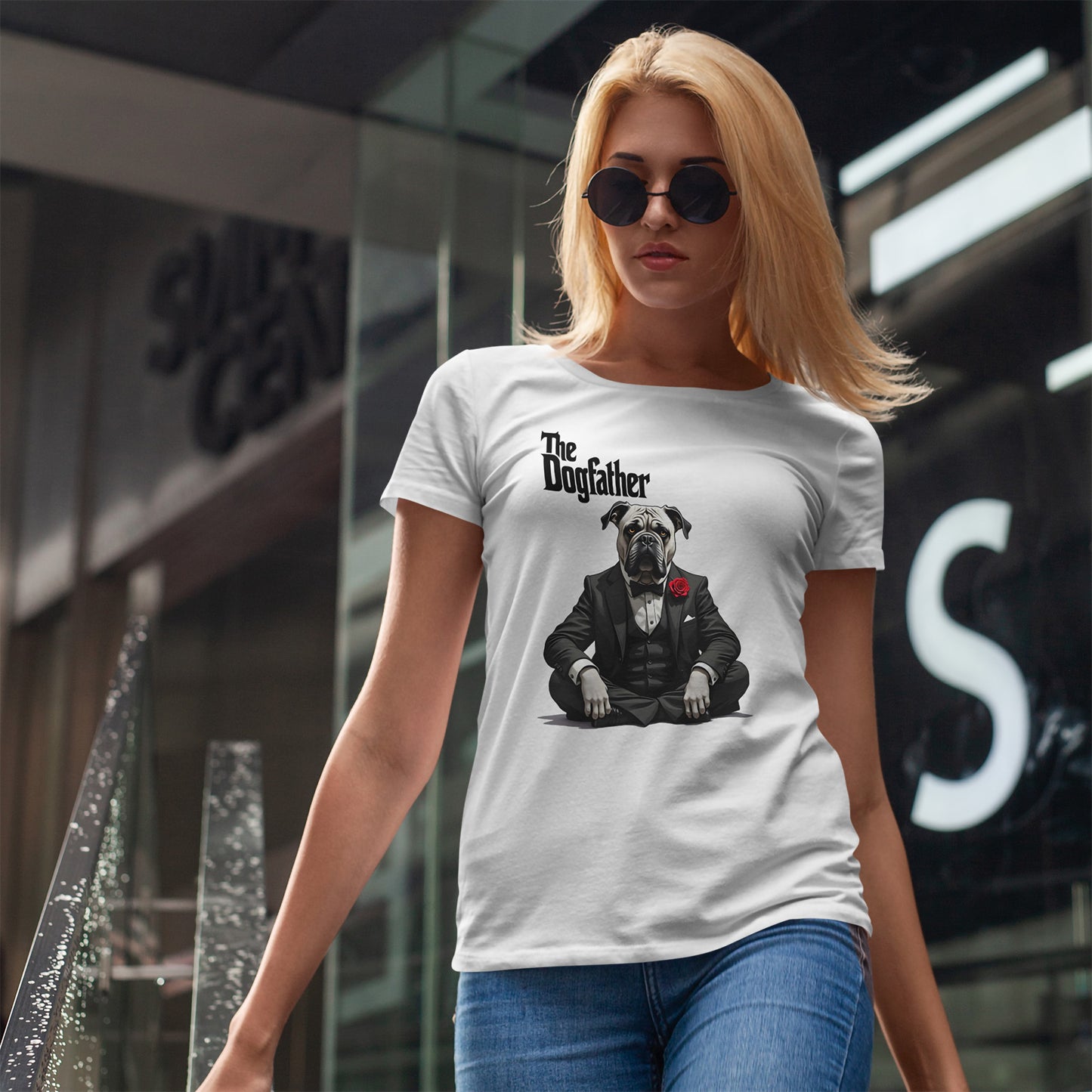 The Dogfather - Funny Mafia Dog Parody T-Shirt for Dog Lovers & Movie Fans