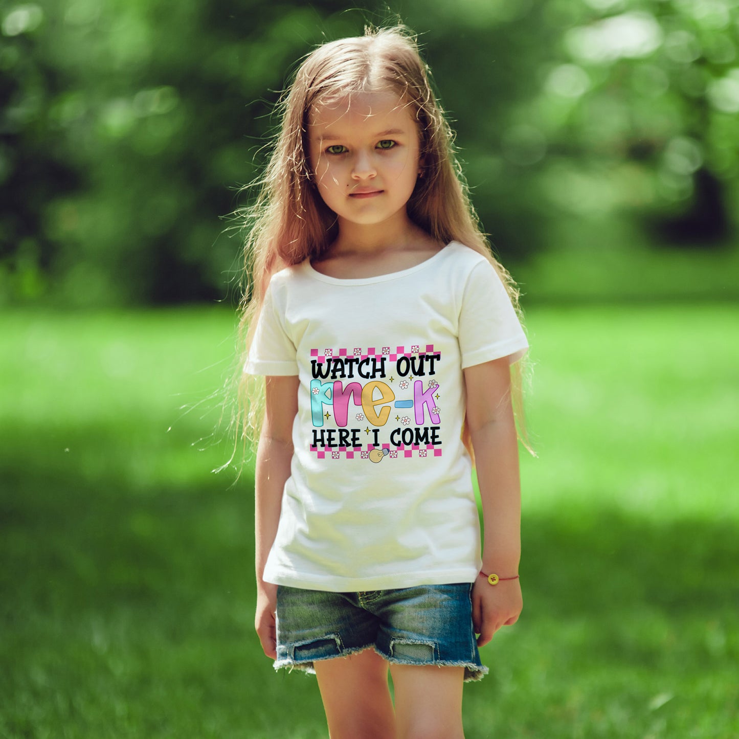Watch Out Pre-K Shirt - Cute Toddler Back to School Tee, Preschool Here I Come Shirt for Kids, Colorful First Day of Pre-K Outfit