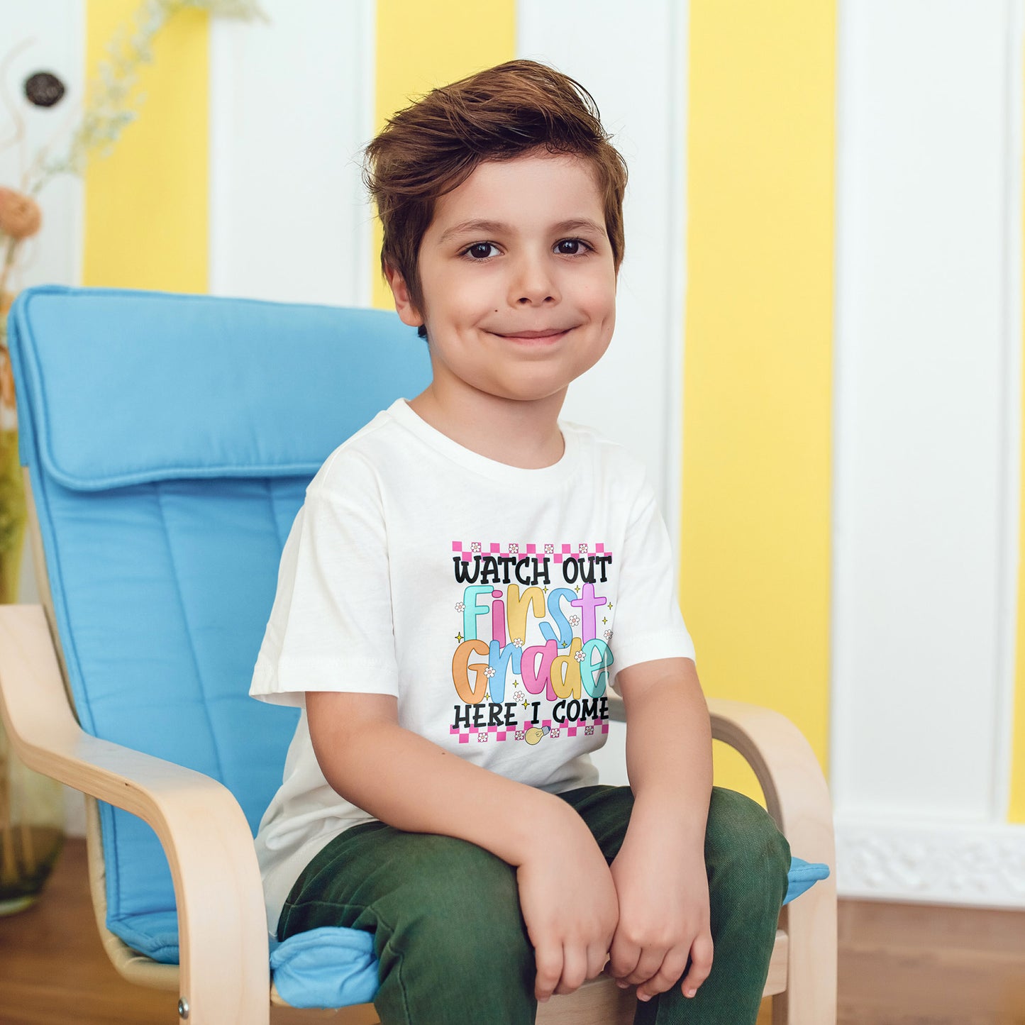 Watch Out First Grade Shirt - Fun Toddler Tee for Back to School, Colorful First Day Outfit for Kids, 1st Grade Here I Come Gift Idea