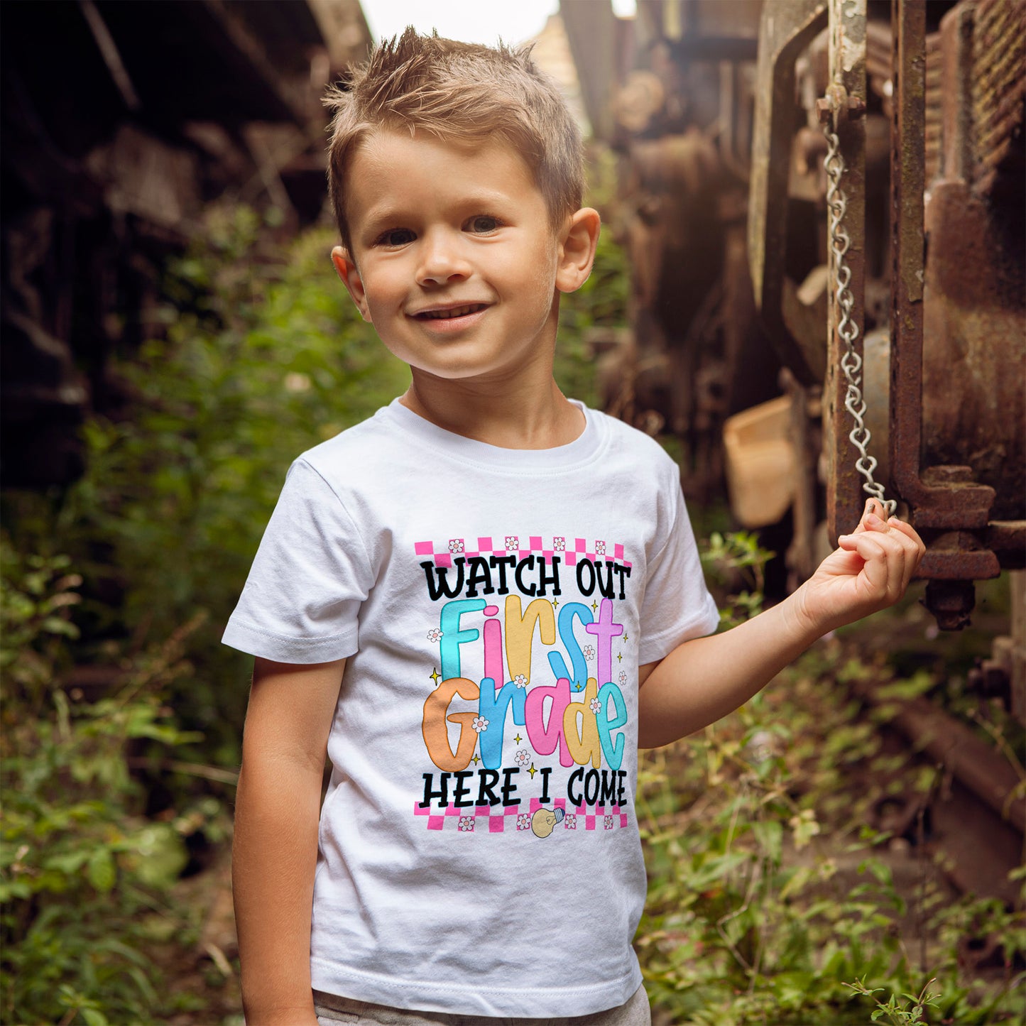 Watch Out First Grade Shirt - Fun Toddler Tee for Back to School, Colorful First Day Outfit for Kids, 1st Grade Here I Come Gift Idea