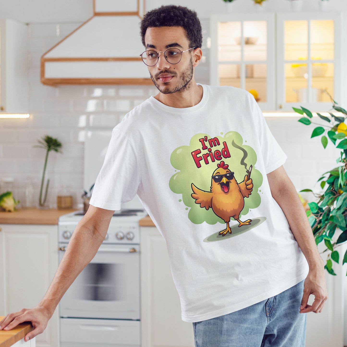I'm Fried Chicken T-Shirt - Funny 420 Stoner Tee