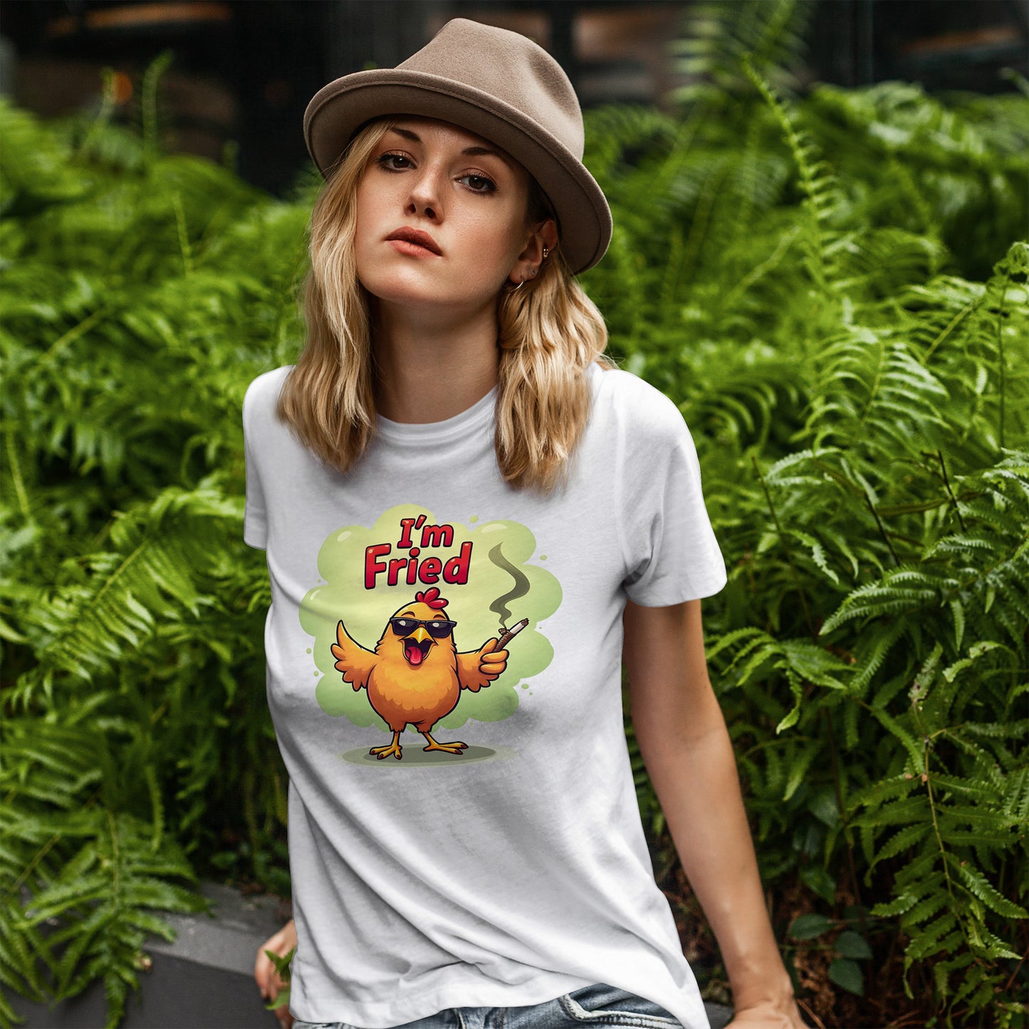 I'm Fried Chicken T-Shirt - Funny 420 Stoner Tee