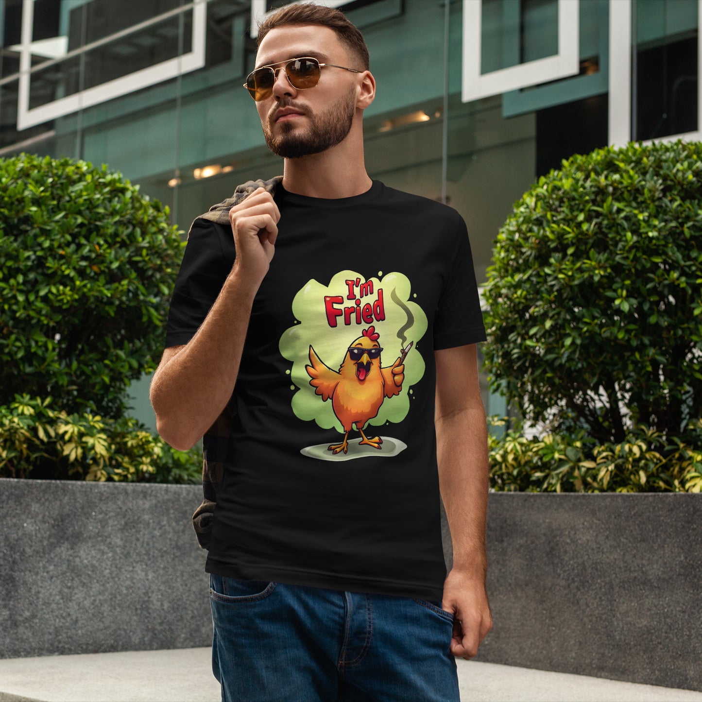I'm Fried Chicken T-Shirt - Funny 420 Stoner Tee