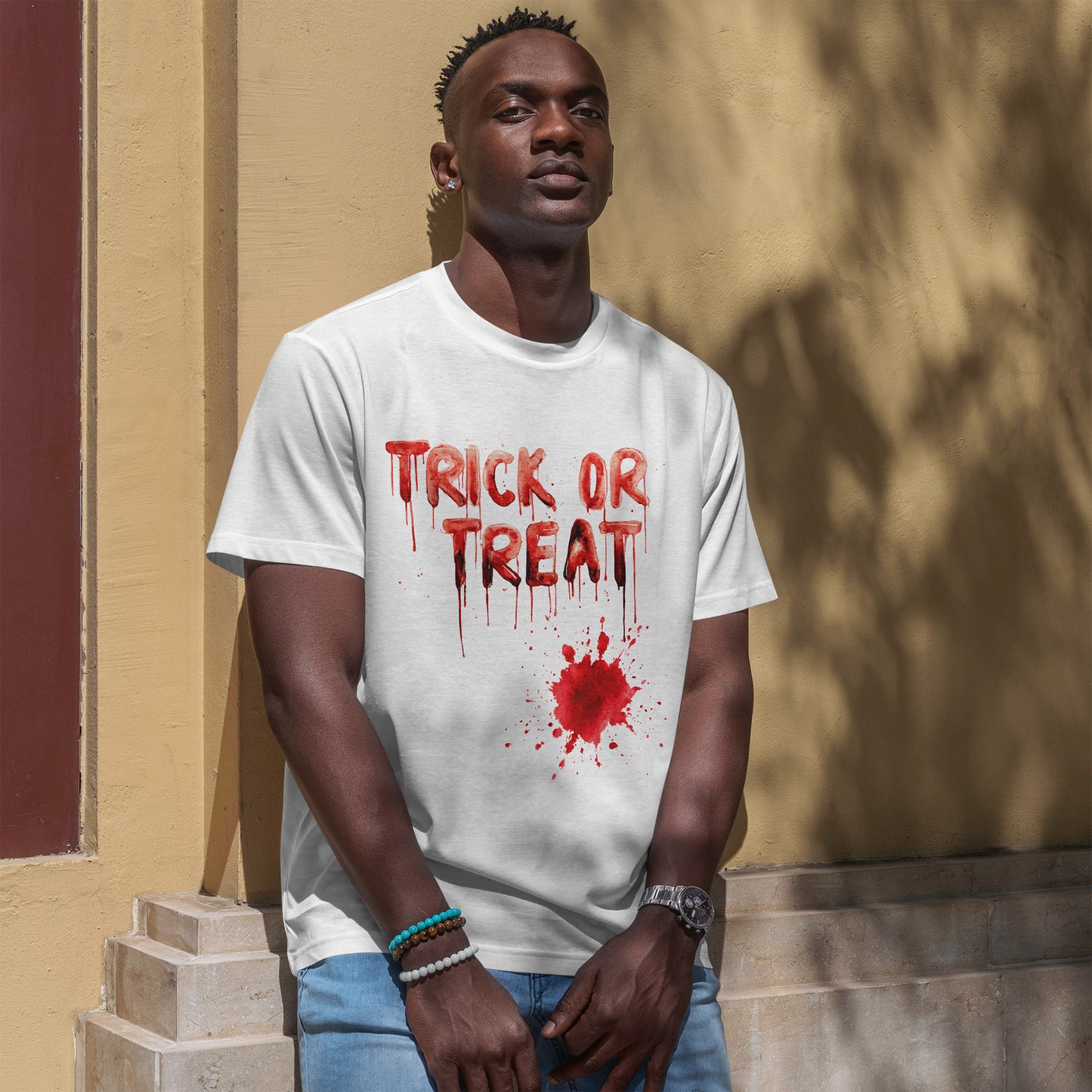 Trick or Treat Blood T-Shirt - Dripping Horror Halloween Tee