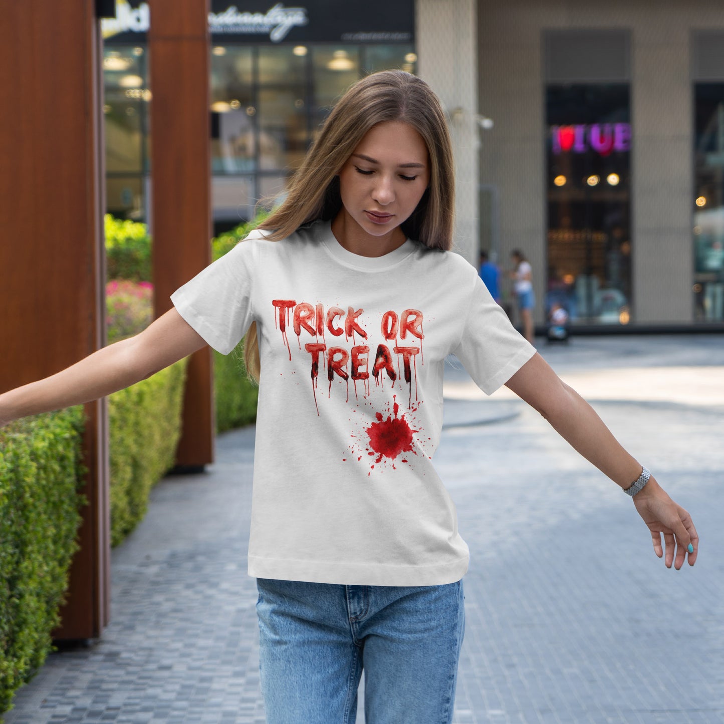 Trick or Treat Blood T-Shirt - Dripping Horror Halloween Tee