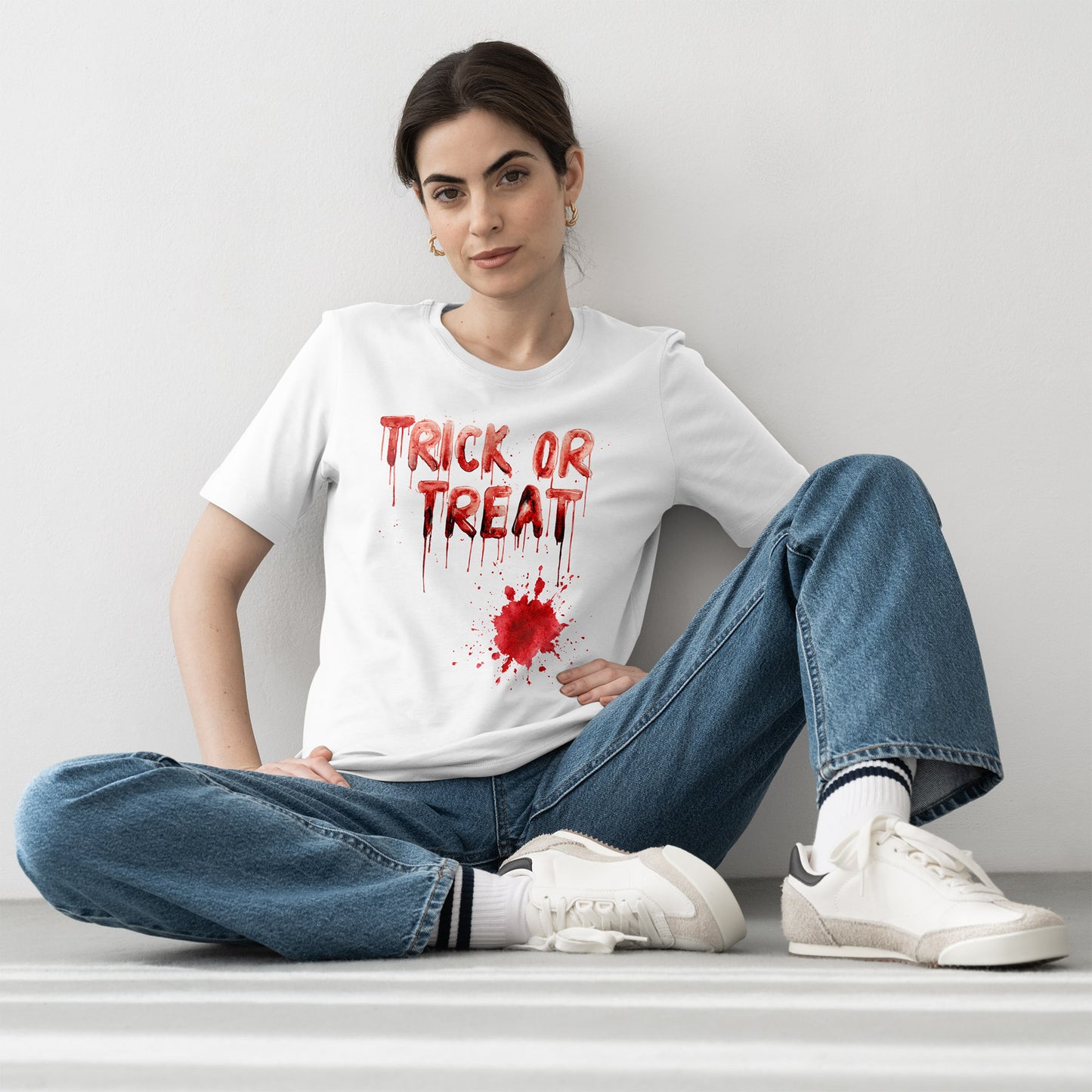 Trick or Treat Blood T-Shirt - Dripping Horror Halloween Tee