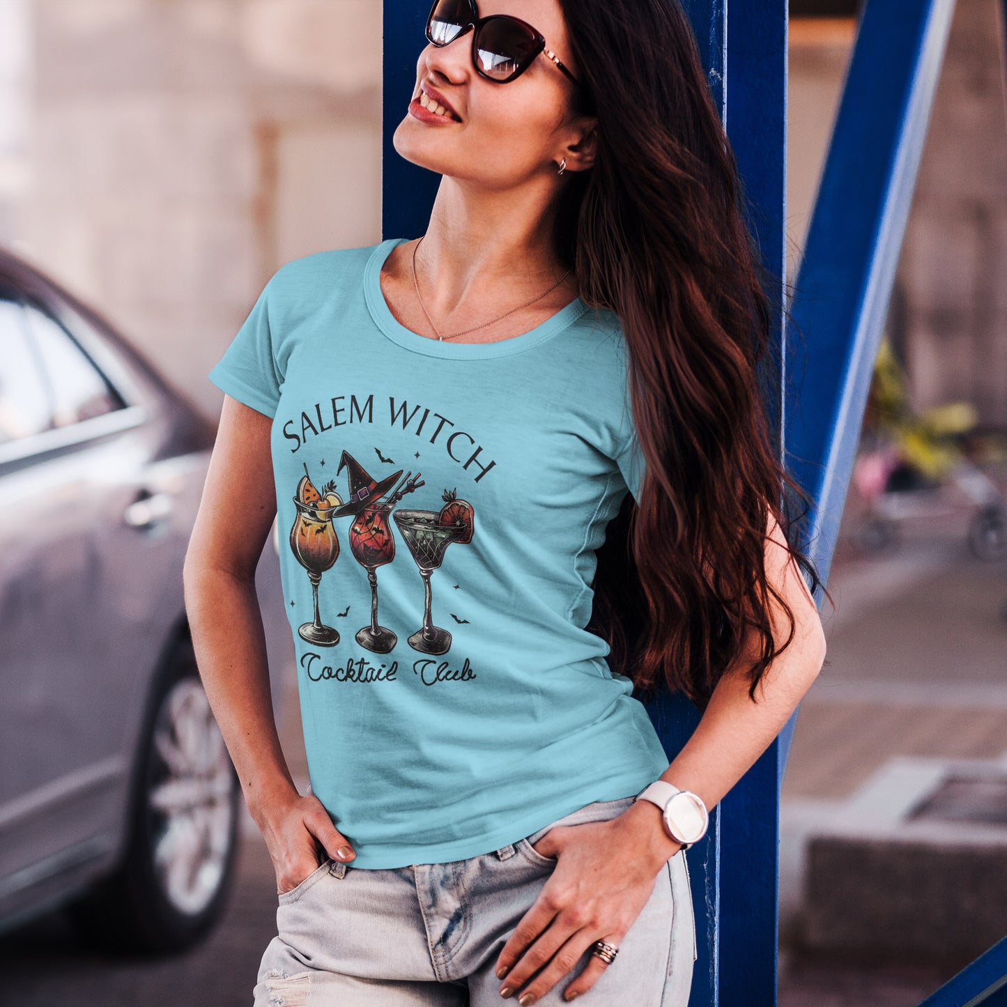Salem Witch Cocktail Club T-Shirt - Halloween Bar Crawl Tee