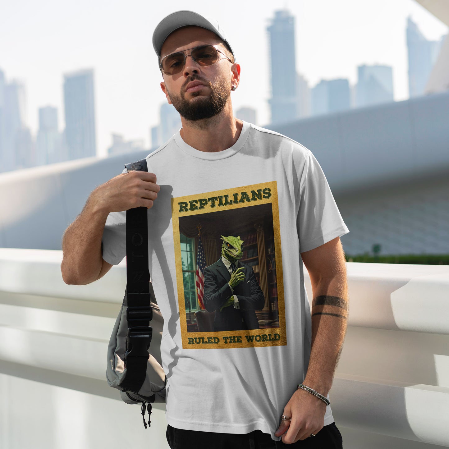 Reptilians Ruled the World Shirt - Reptilian Meme Satire Tee