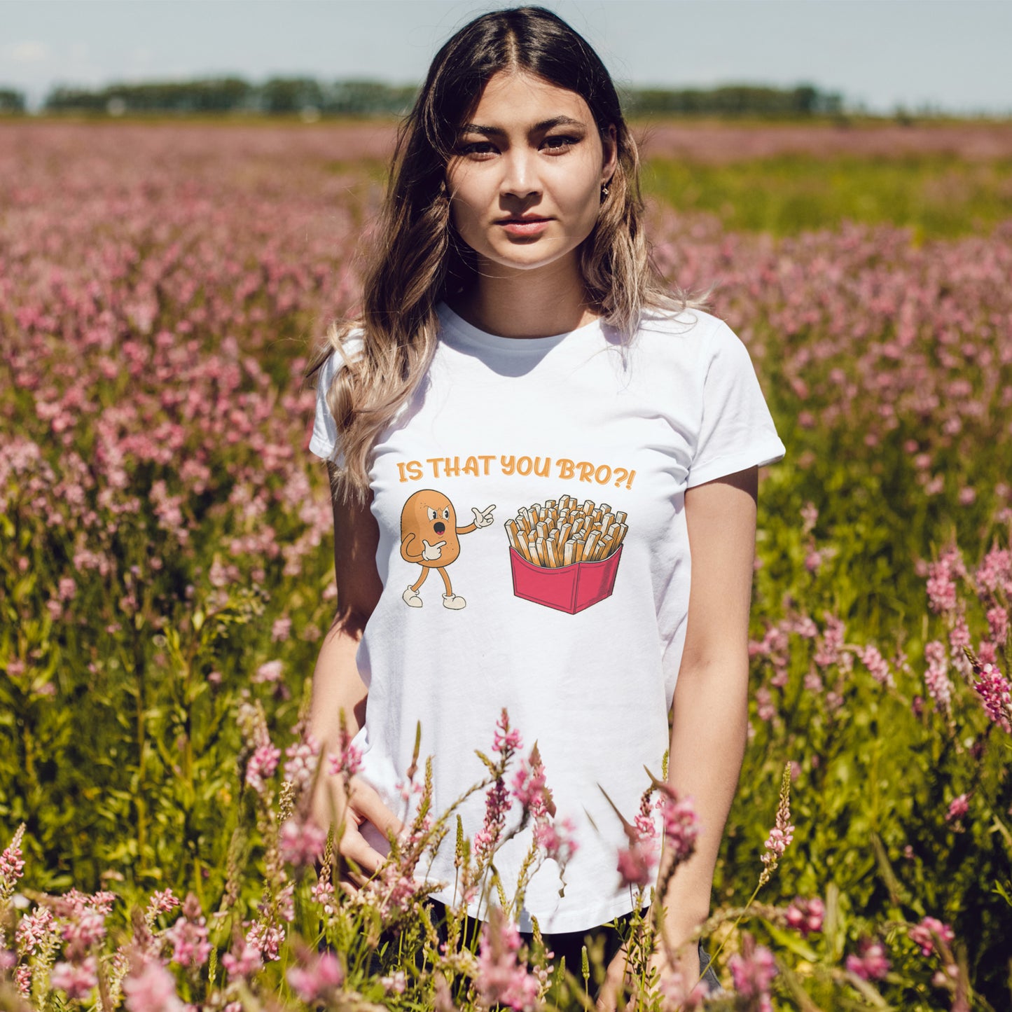 Potato vs Fries Shirt - Is That You, Bro?! - Kawaii Snack Tee