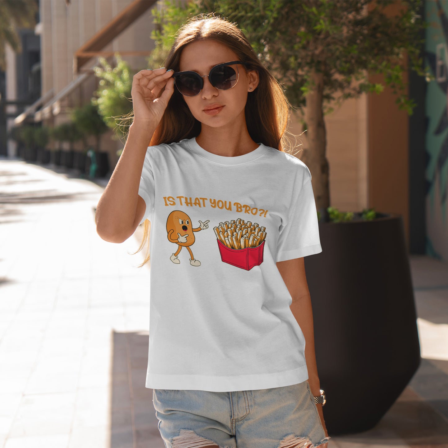 Potato vs Fries Shirt - Is That You, Bro?! - Kawaii Snack Tee