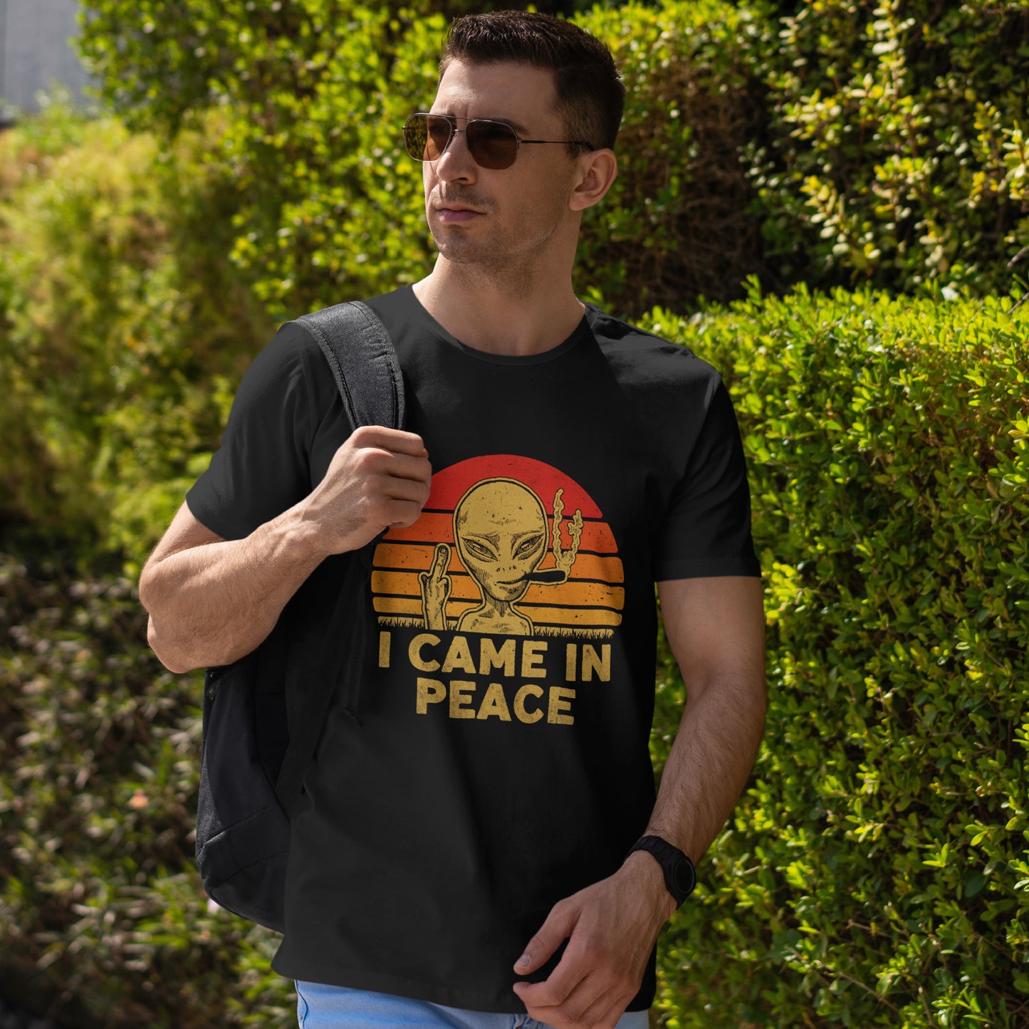 I Came in Peace Alien Shirt - Funny UFO Sarcasm T-Shirt