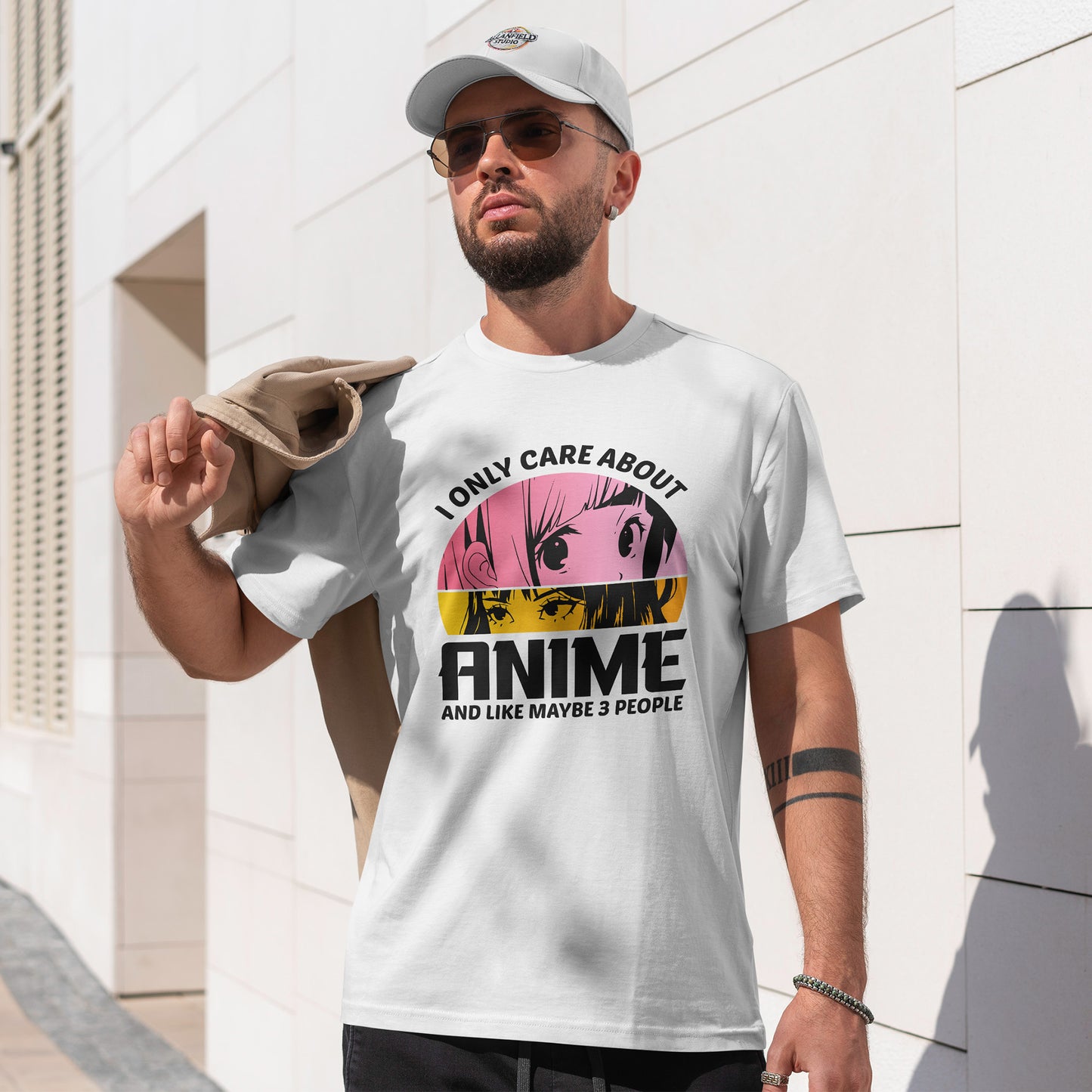 I Only Care About Anime And Like Maybe 3 People Shirt - Manga Eyes Tee