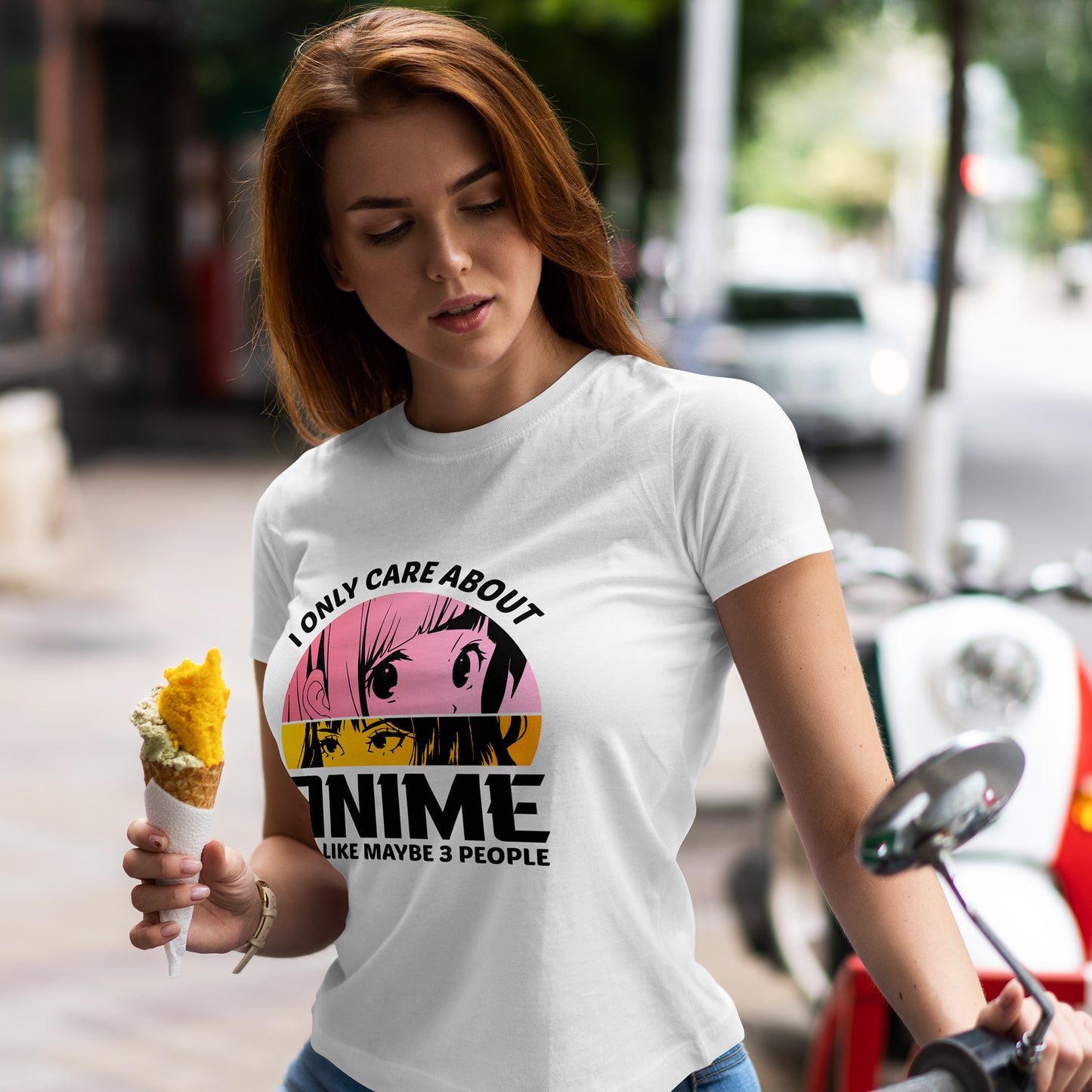 I Only Care About Anime And Like Maybe 3 People Shirt - Manga Eyes Tee