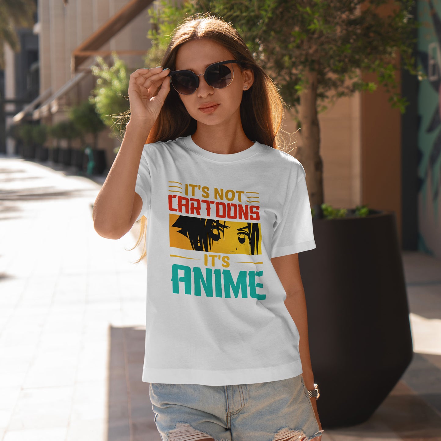 It’s Not Cartoons It’s Anime Shirt - Manga Eyes Otaku Tee