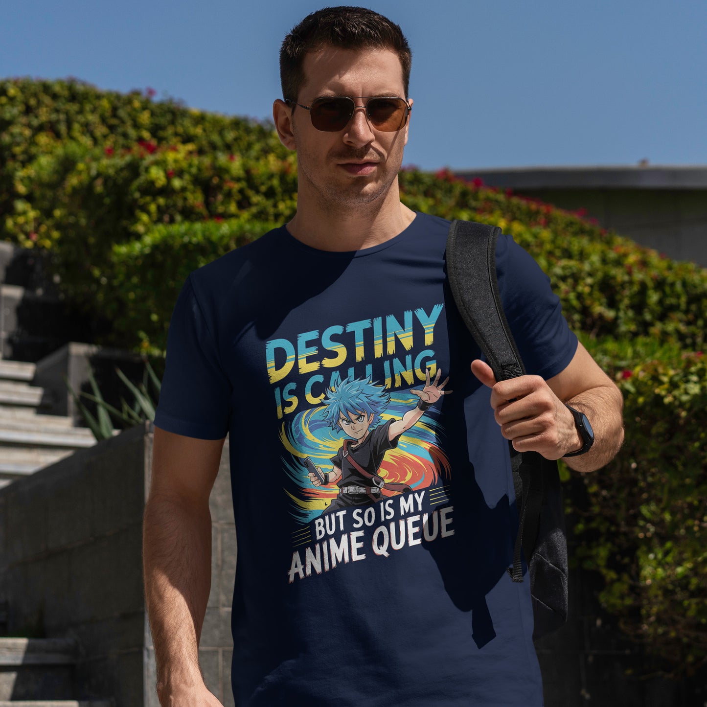 Destiny Is Calling But So Is My Anime Queue Shirt - Shonen Hero Tee