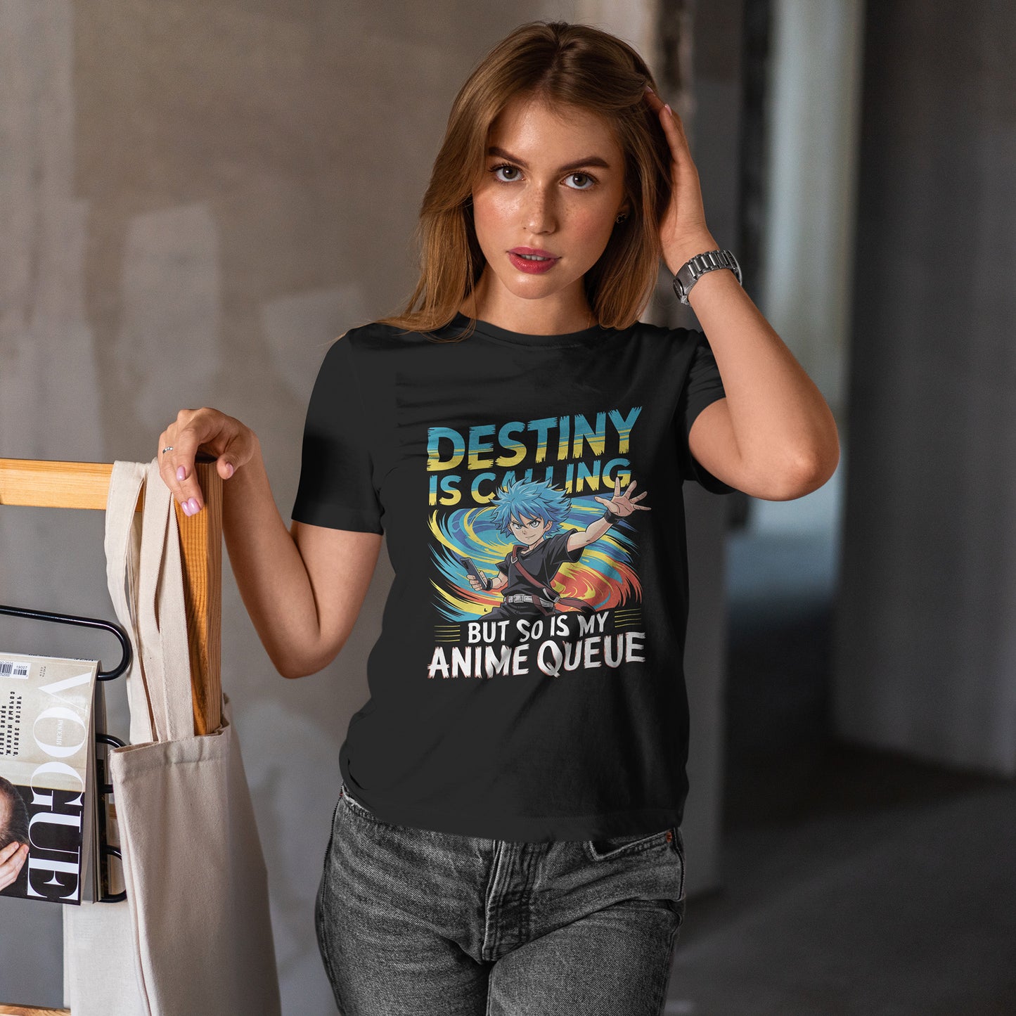 Destiny Is Calling But So Is My Anime Queue Shirt - Shonen Hero Tee