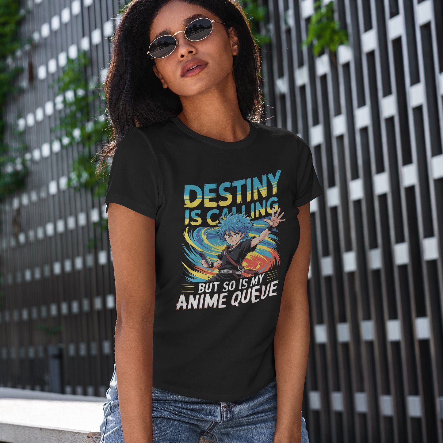 Destiny Is Calling But So Is My Anime Queue Shirt - Shonen Hero Tee