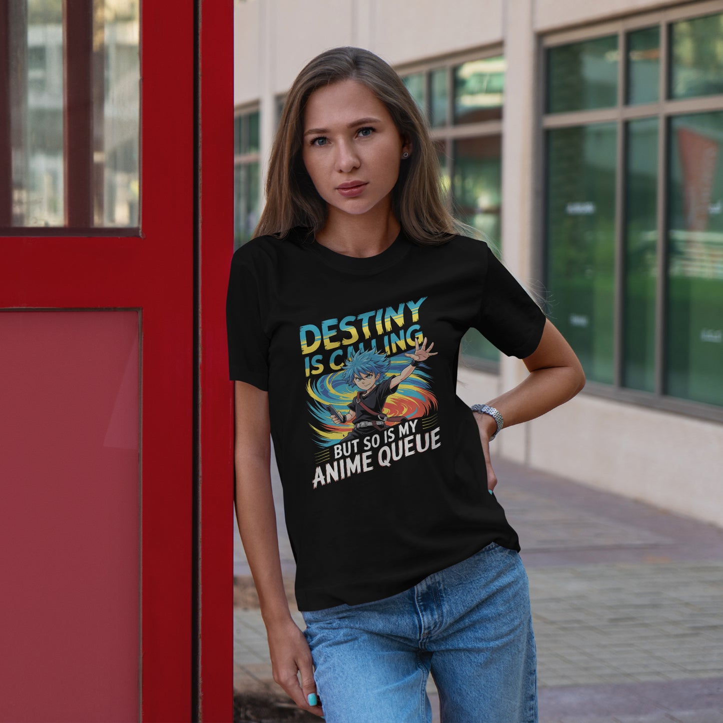 Destiny Is Calling But So Is My Anime Queue Shirt - Shonen Hero Tee